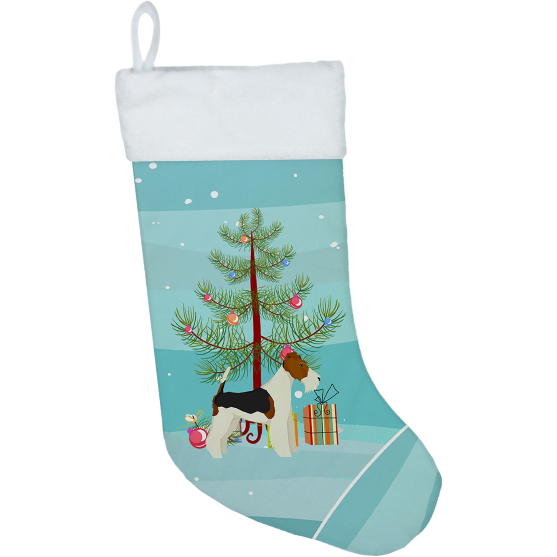 &quotCaroline's Treasures Fox Terrier Tree christmas-stockings, Multicolor"