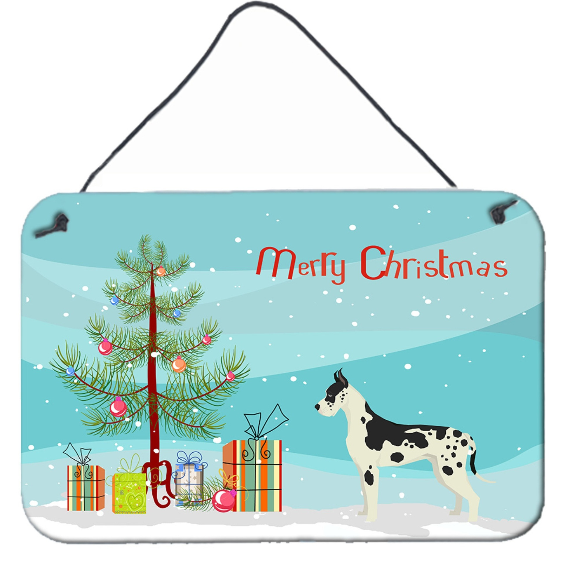 &quotCaroline's Treasures Dane Christmas Tree Door Hanging Prints wall-decor, Multicolor"