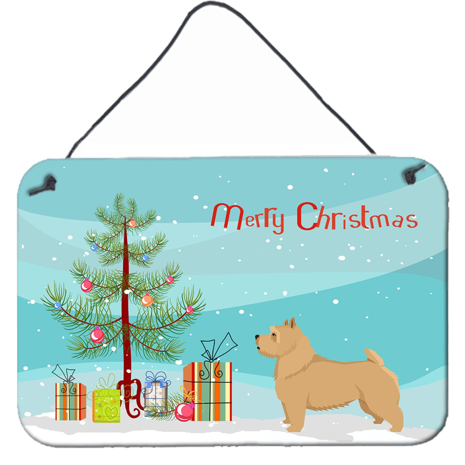 &quotCaroline's Treasures Norwich Terrier Christmas Tree Door Hanging Prints wall-decor, Multicolor"