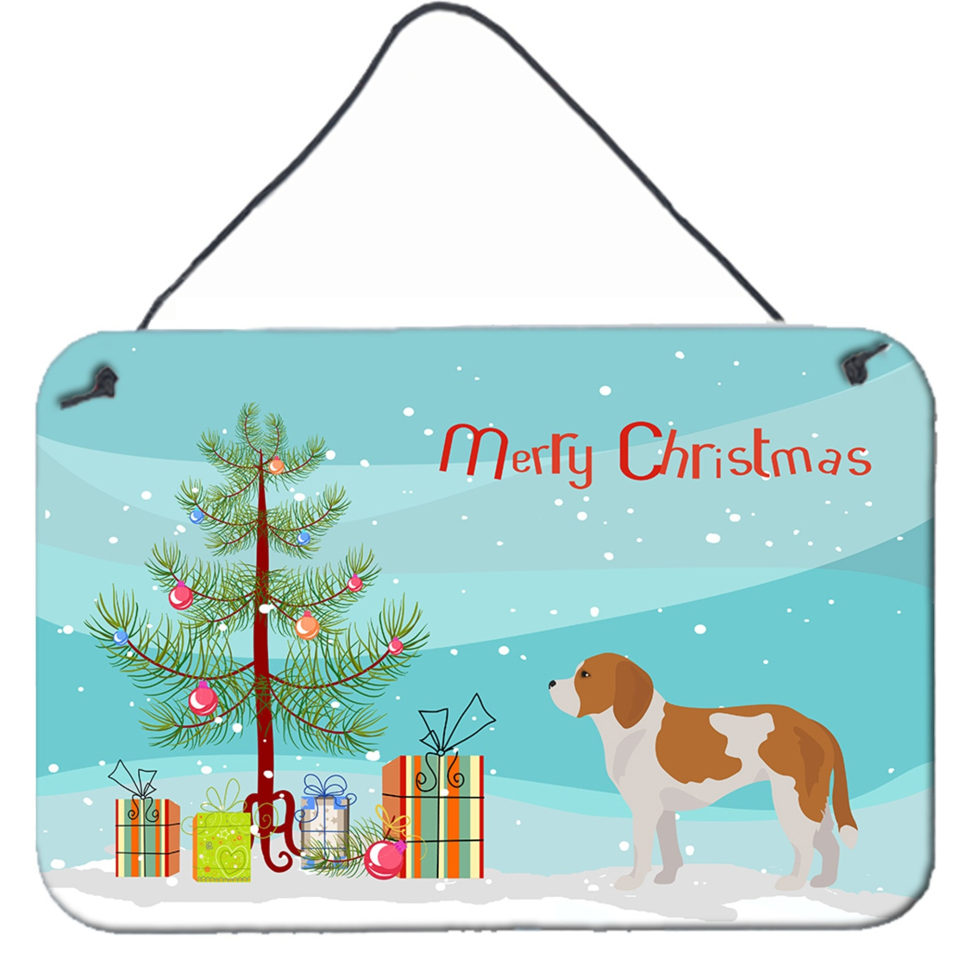 &quotCaroline's Treasures Beaglier 1 Christmas Tree Door Hanging Prints wall-decor, Multicolor"