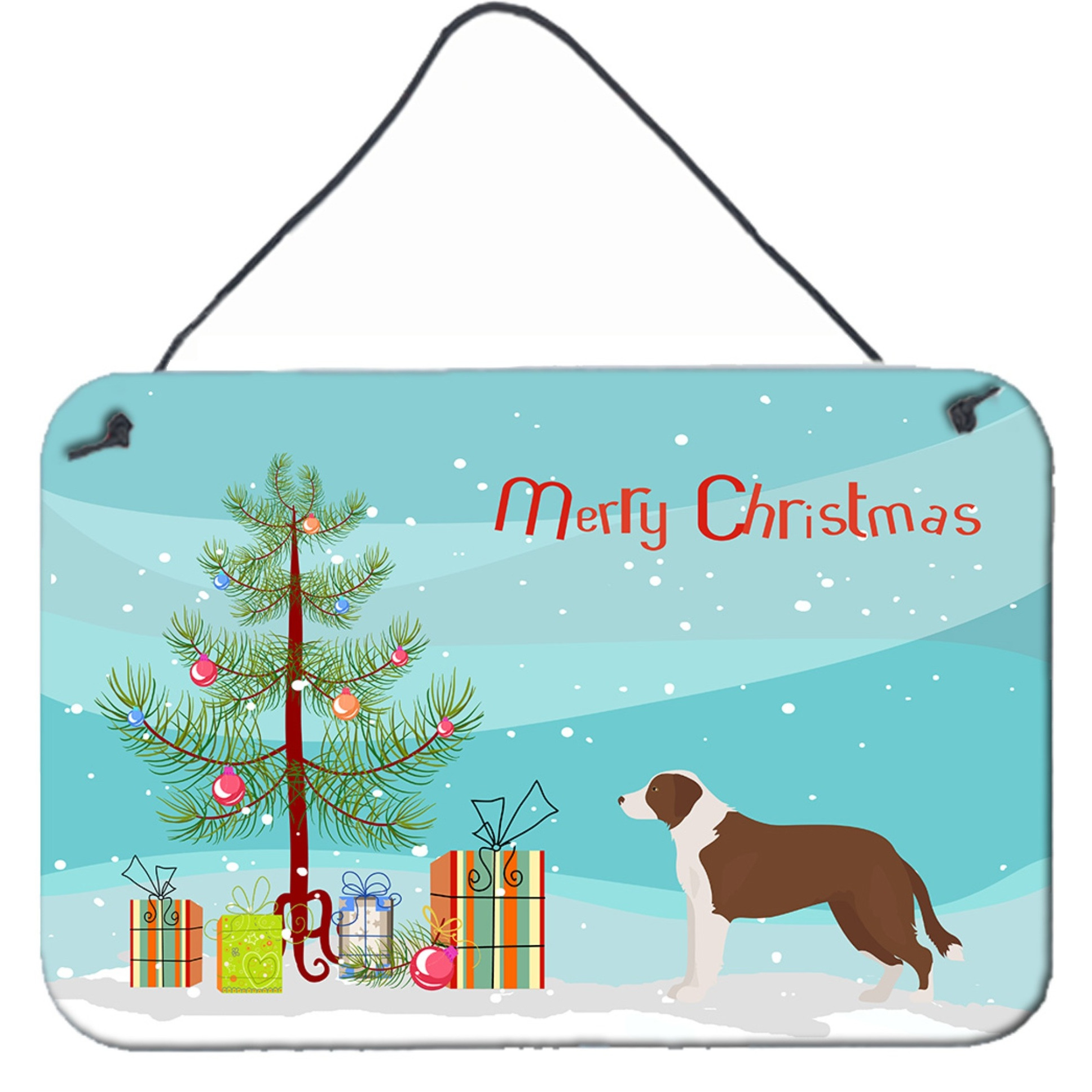 &quotCaroline's Treasures Borador Christmas Tree Door Hanging Prints wall-decor, Multicolor"