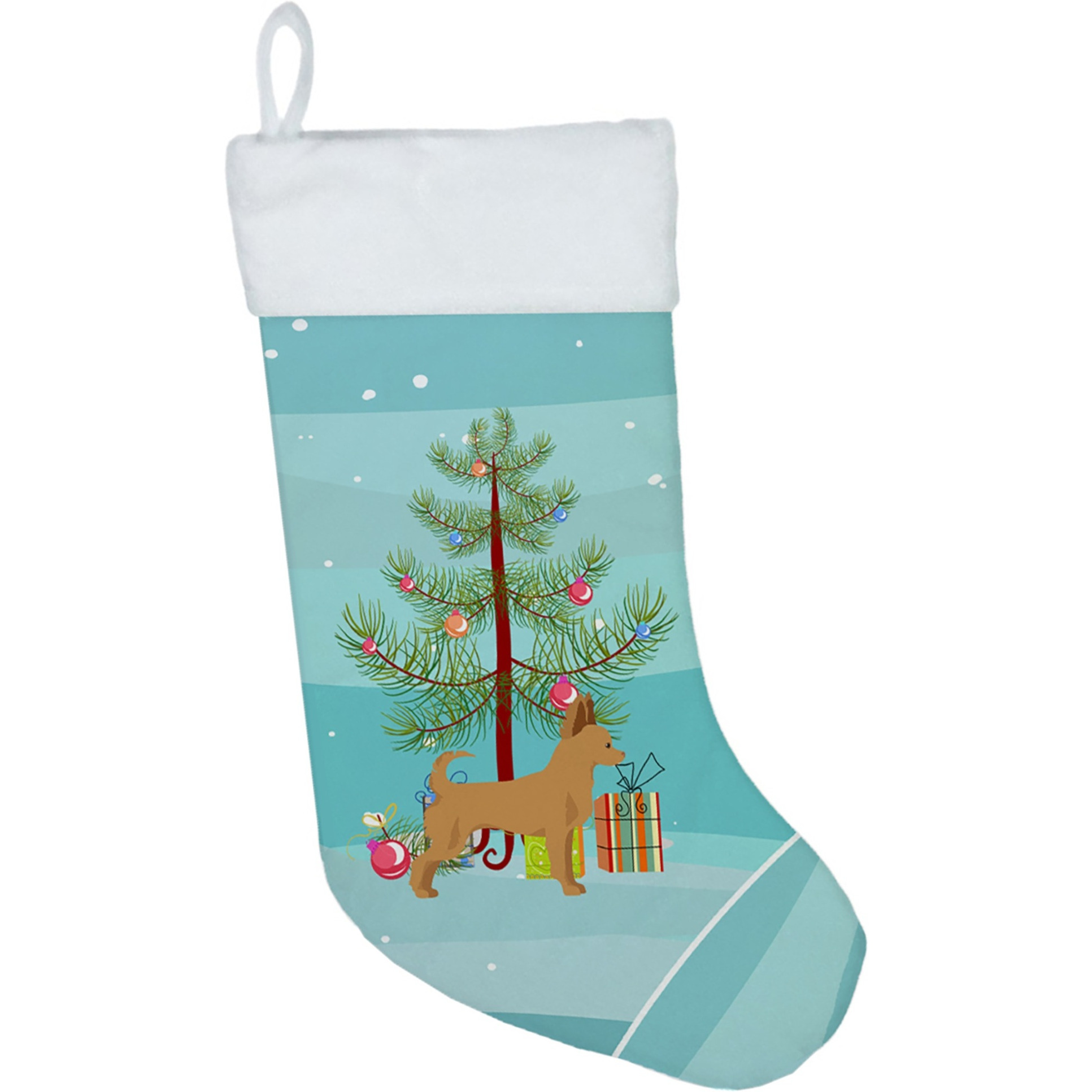 &quotCaroline's Treasures Tan Chion Tree christmas-stockings, Multicolor"