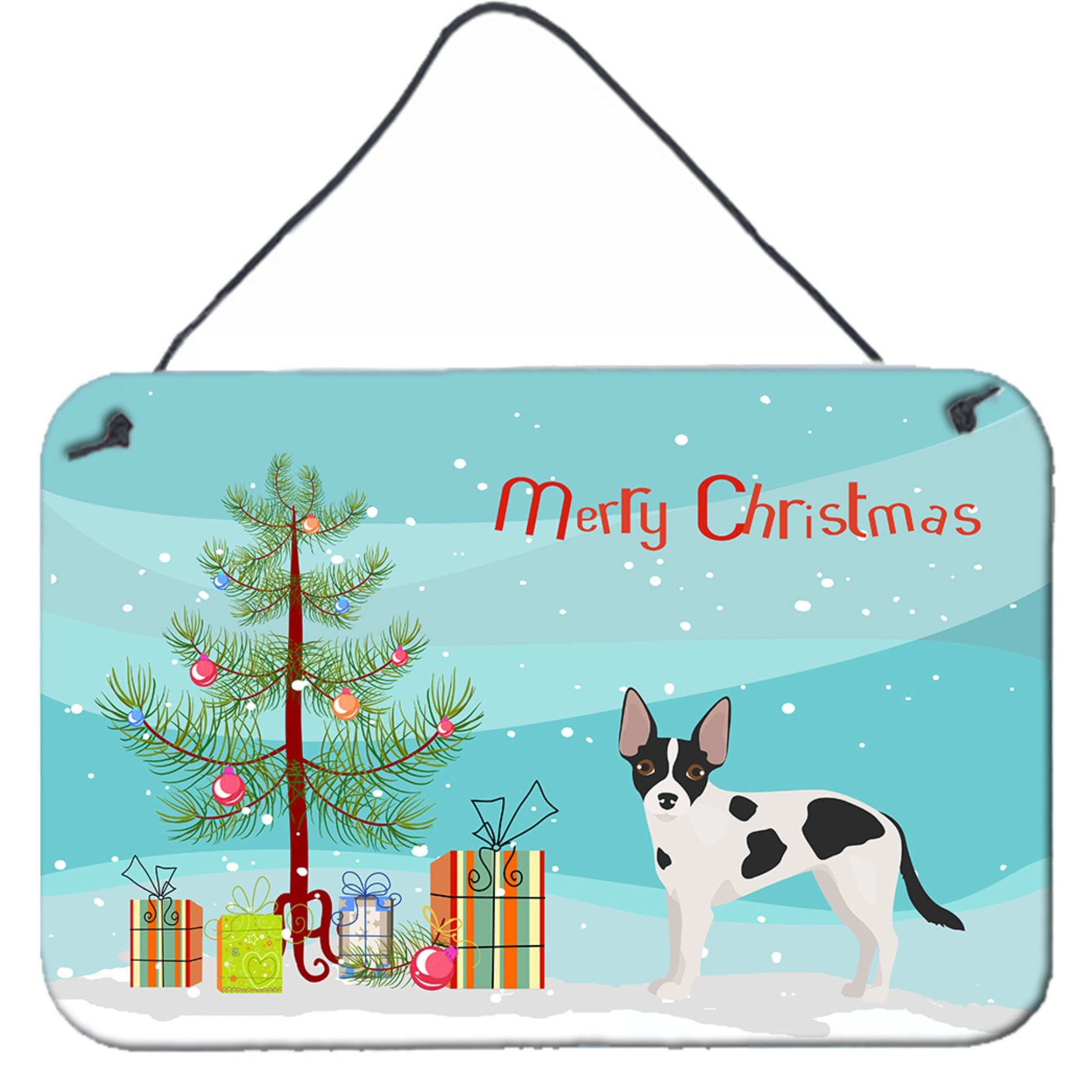 &quotCaroline's Treasures Jackhuahua Christmas Tree Door Hanging Prints wall-decor, Multicolor"
