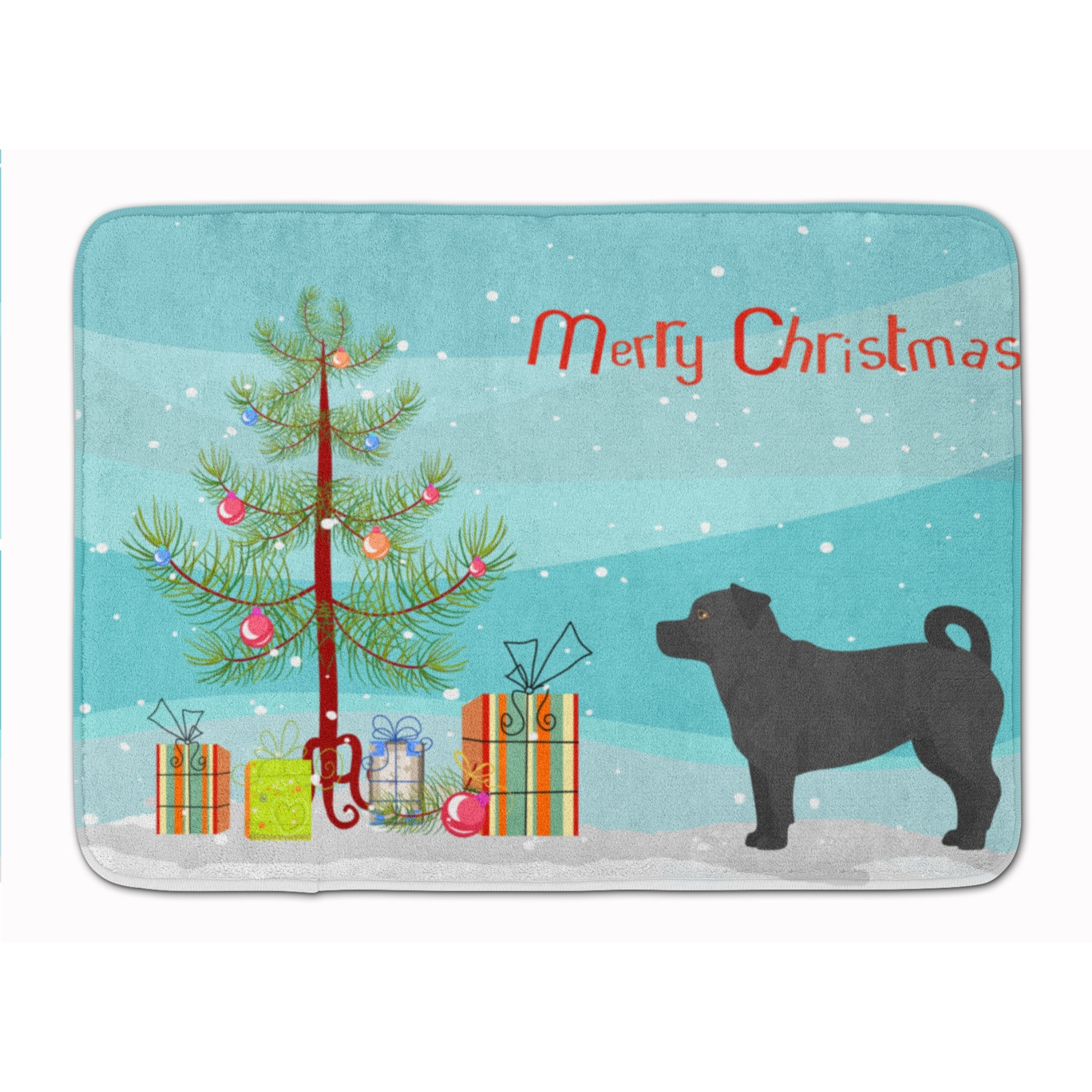 &quotCaroline's Treasures Balck Jug Christmas Tree Machine Washable Memory Foam Mat doormats, Multicolor"