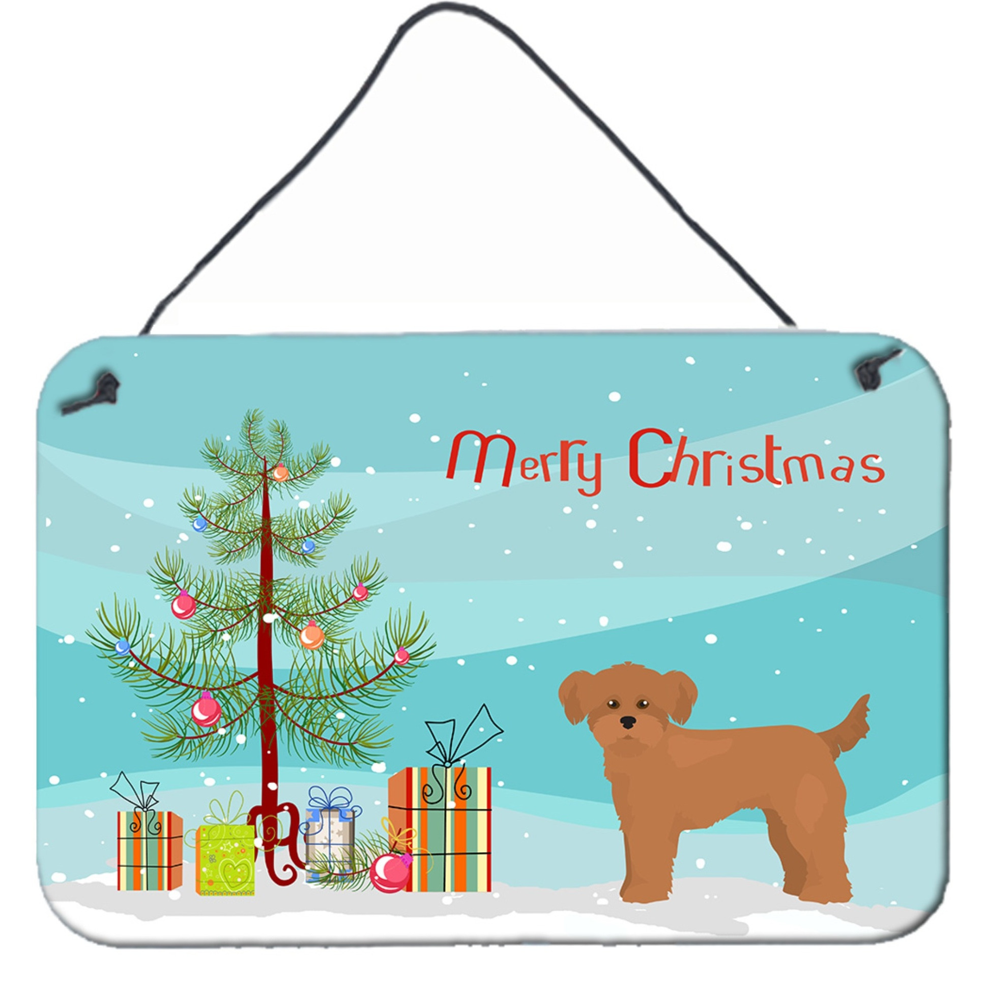 &quotCaroline's Treasures Shi Chi Christmas Tree Door Hanging Prints wall-decor, Multicolor"