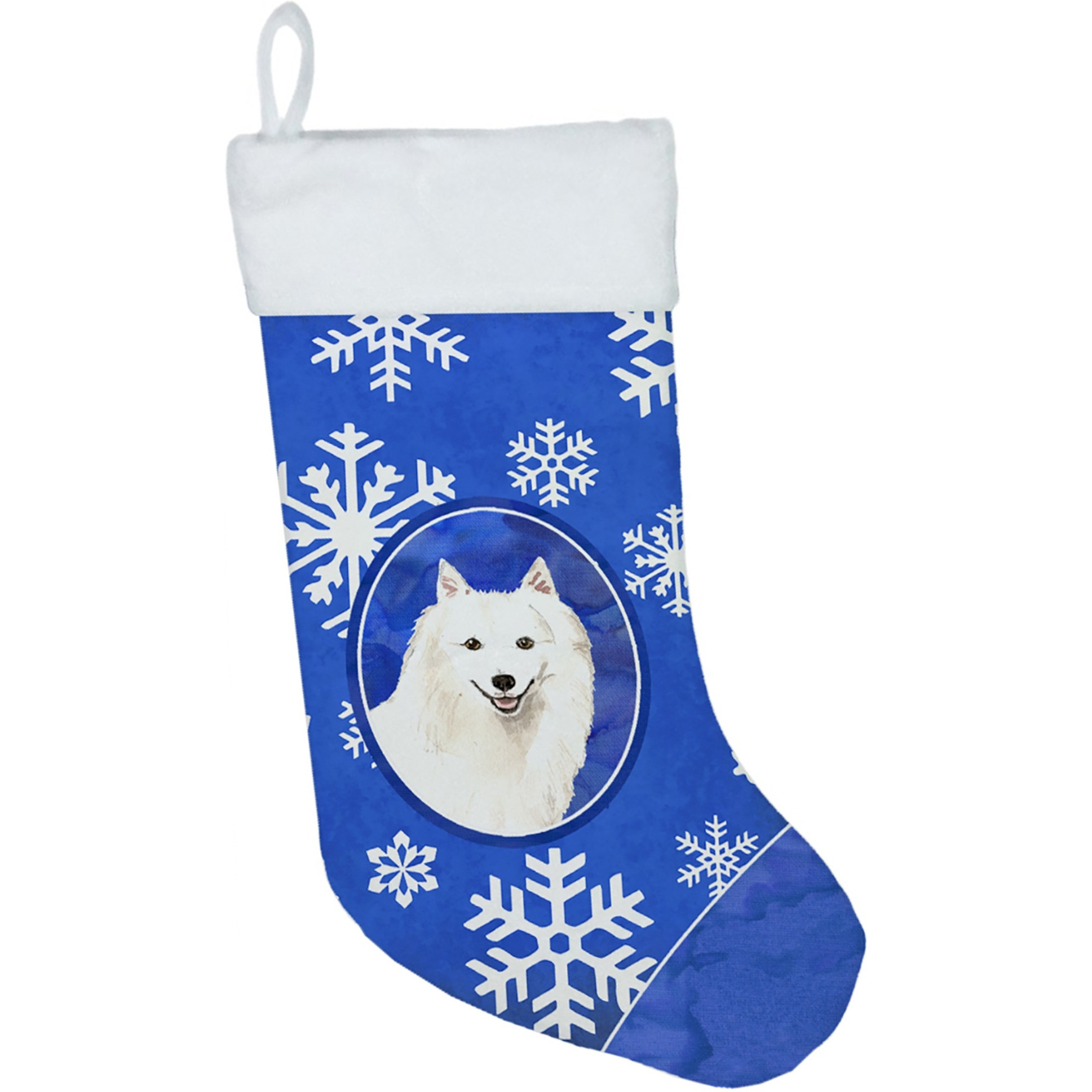 &quotCaroline's Treasures Japanese Spitz Winter Snowflakes christmas-stockings, Multicolor"