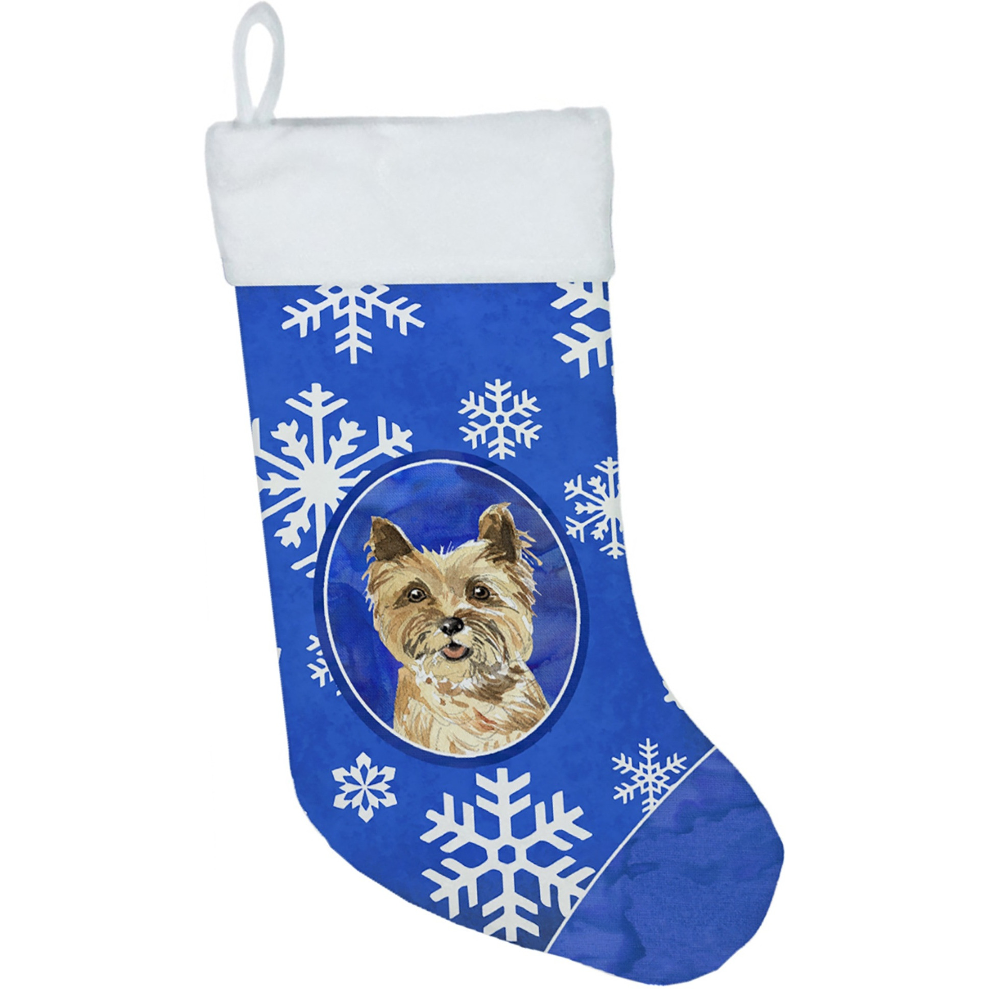 &quotCaroline's Treasures Cairn Terrier Winter Snowflakes christmas-stockings, Multicolor"