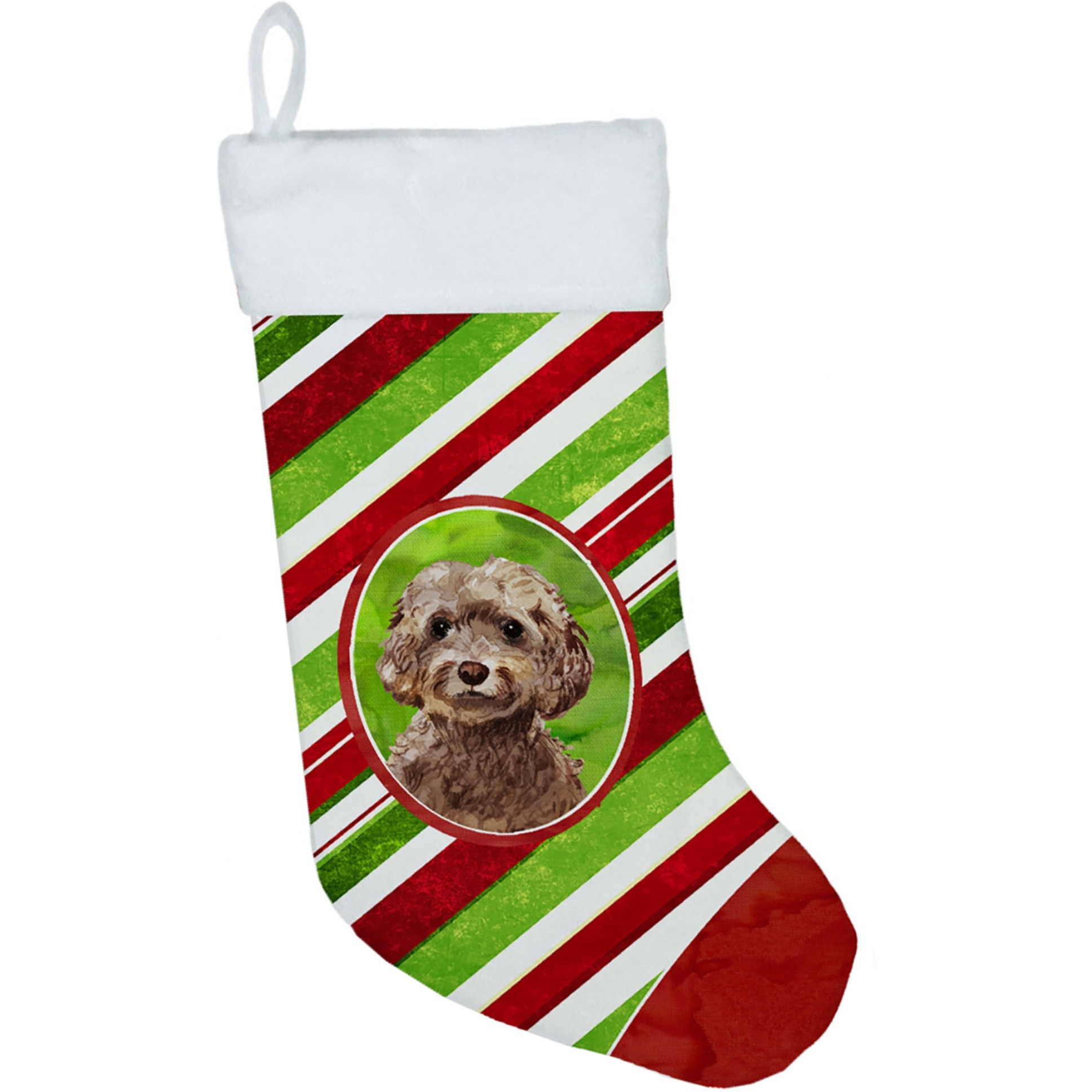 &quotCaroline's Treasures Snowflakes Brown Cockapoo christmas-stockings, Multicolor"