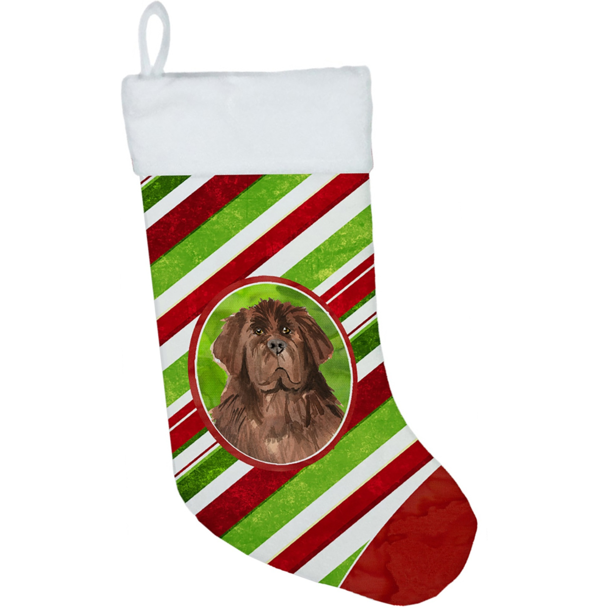 &quotCaroline's Treasures Newfoundland Candy Stripe christmas-stockings, Multicolor"