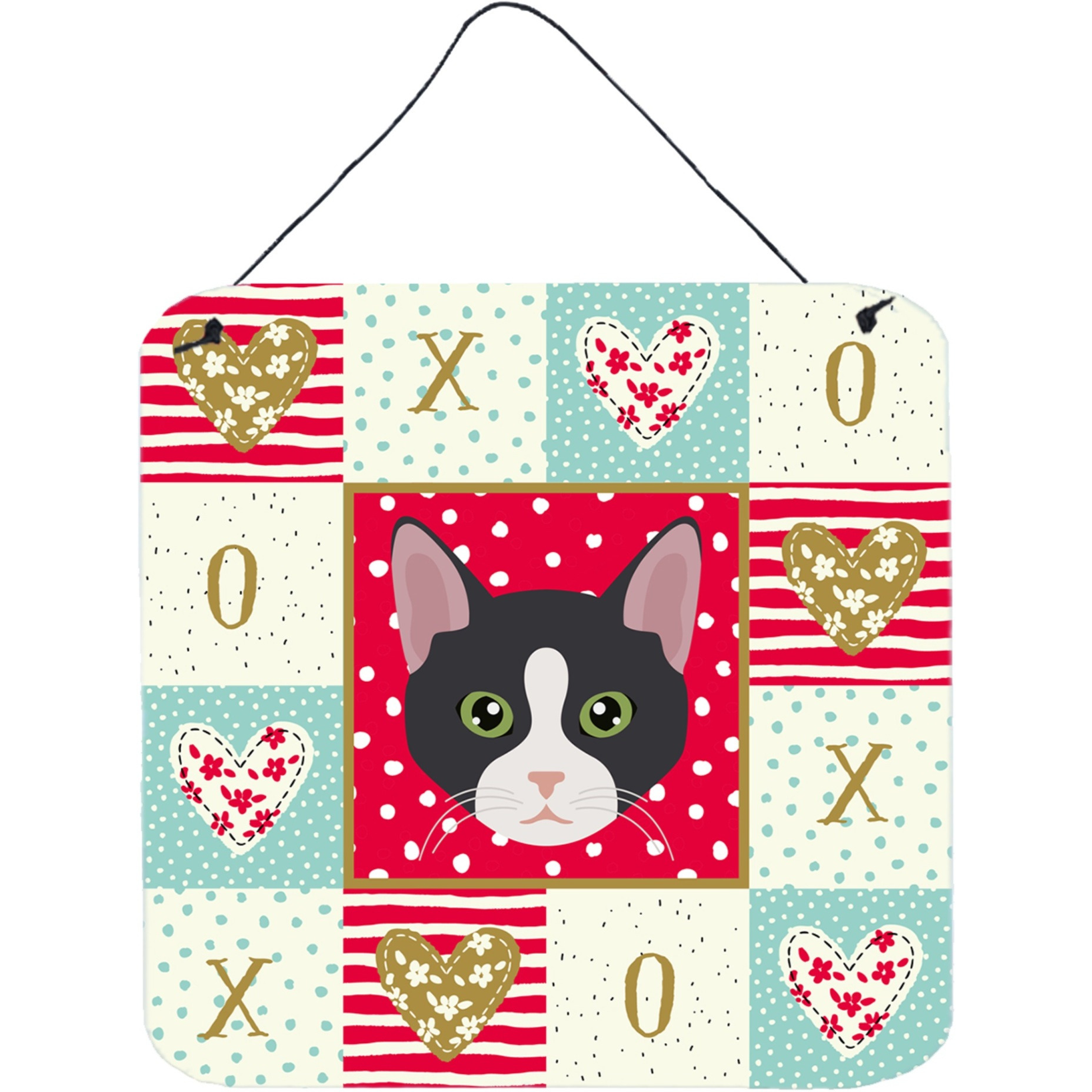 &quotCaroline's Treasures American Polydactyl Cat Love Door Hanging Prints wall-decor, Multicolor"
