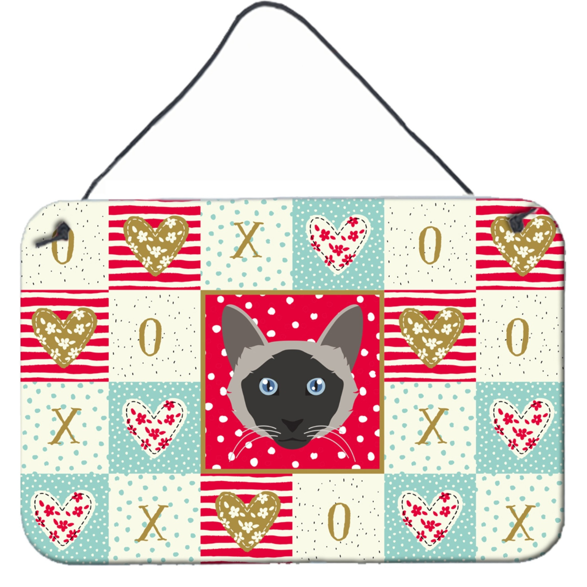 &quotCaroline's Treasures Balinese Cat Love Door Hanging Prints wall-decor, Multicolor"