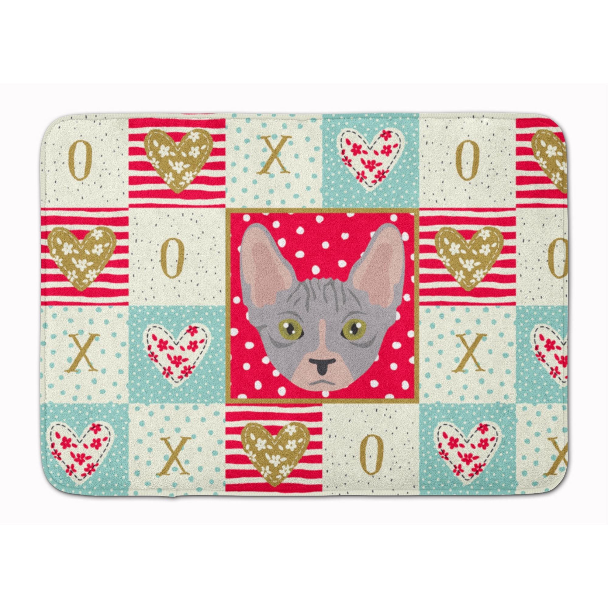 &quotCaroline's Treasures Bambino Cat Love Machine Washable Memory Foam Mat doormats, Multicolor"