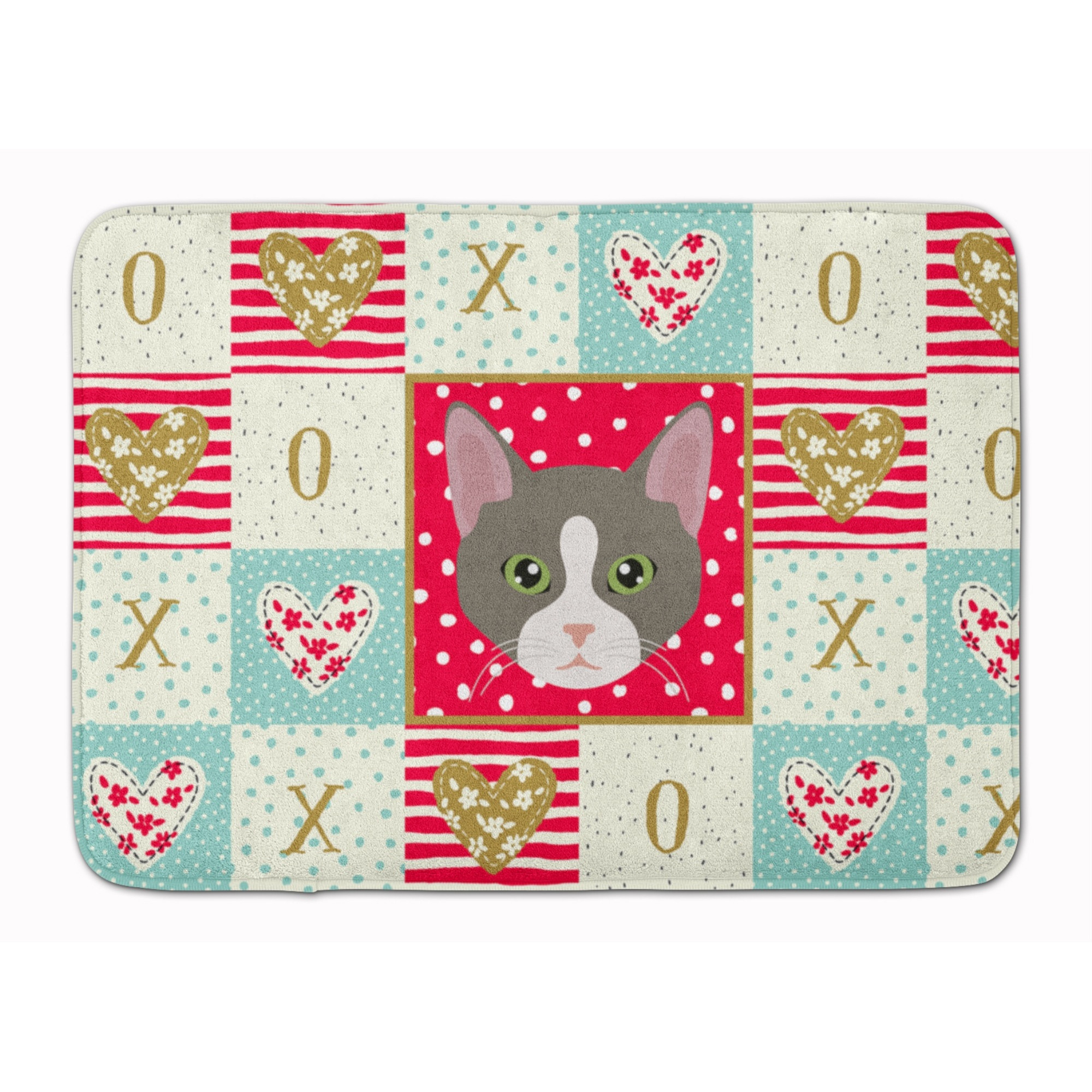 &quotCaroline's Treasures Brazilian Shorthair Cat Love Machine Washable Memory Foam Mat doormats, Multicolor"