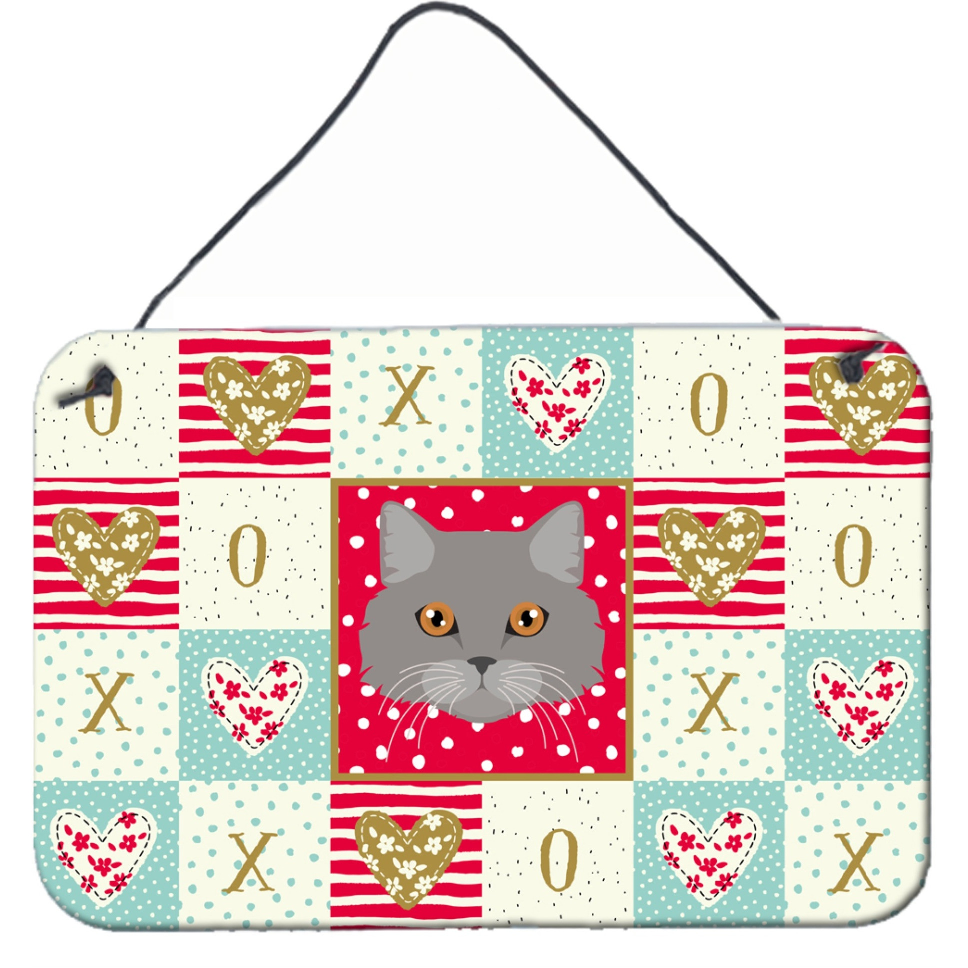 &quotCaroline's Treasures Brazilian Longhair Cat Love Door Hanging Prints wall-decor, Multicolor"