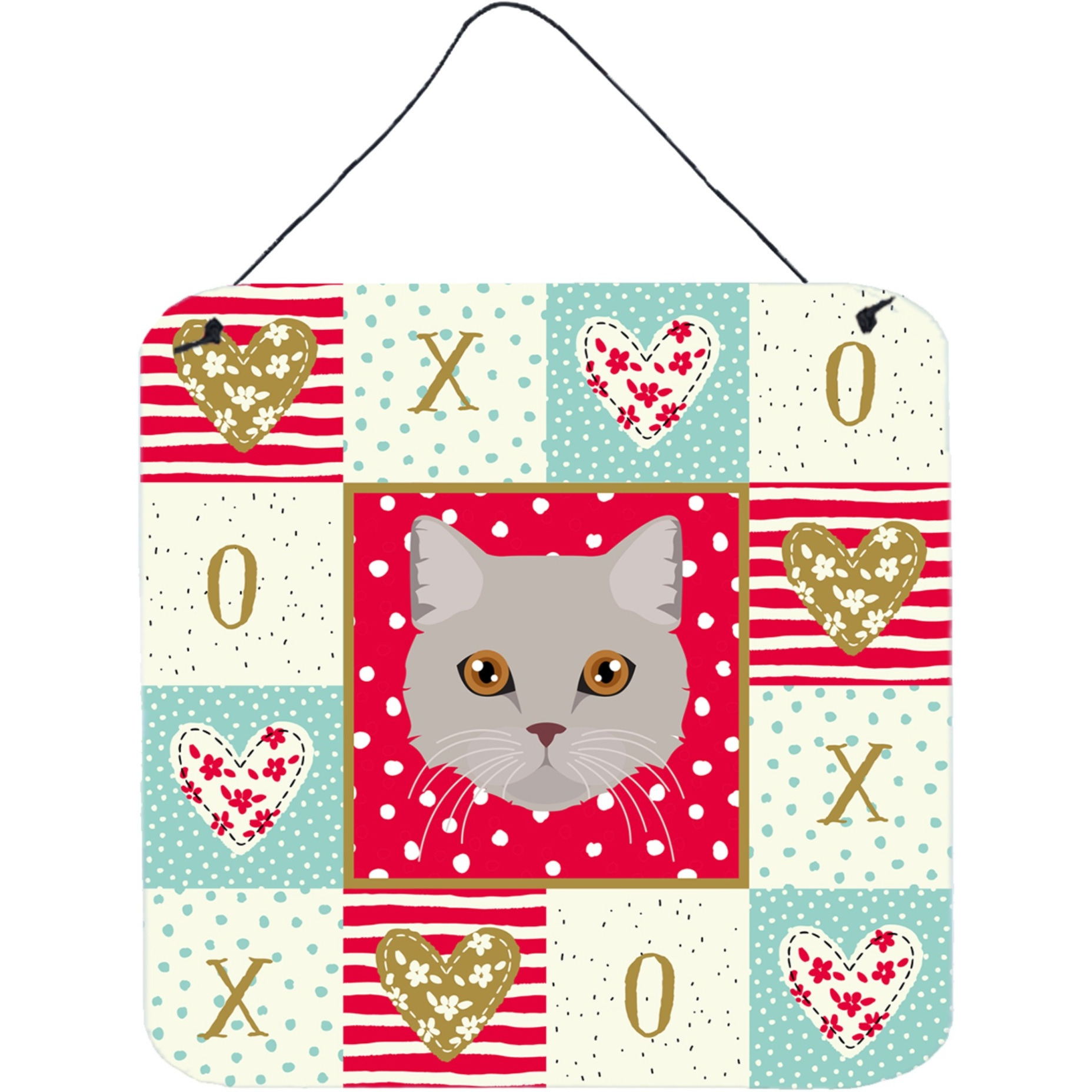 &quotCaroline's Treasures Brazilian Semi Longhair Cat Love Door Hanging Prints wall-decor, Multicolor"