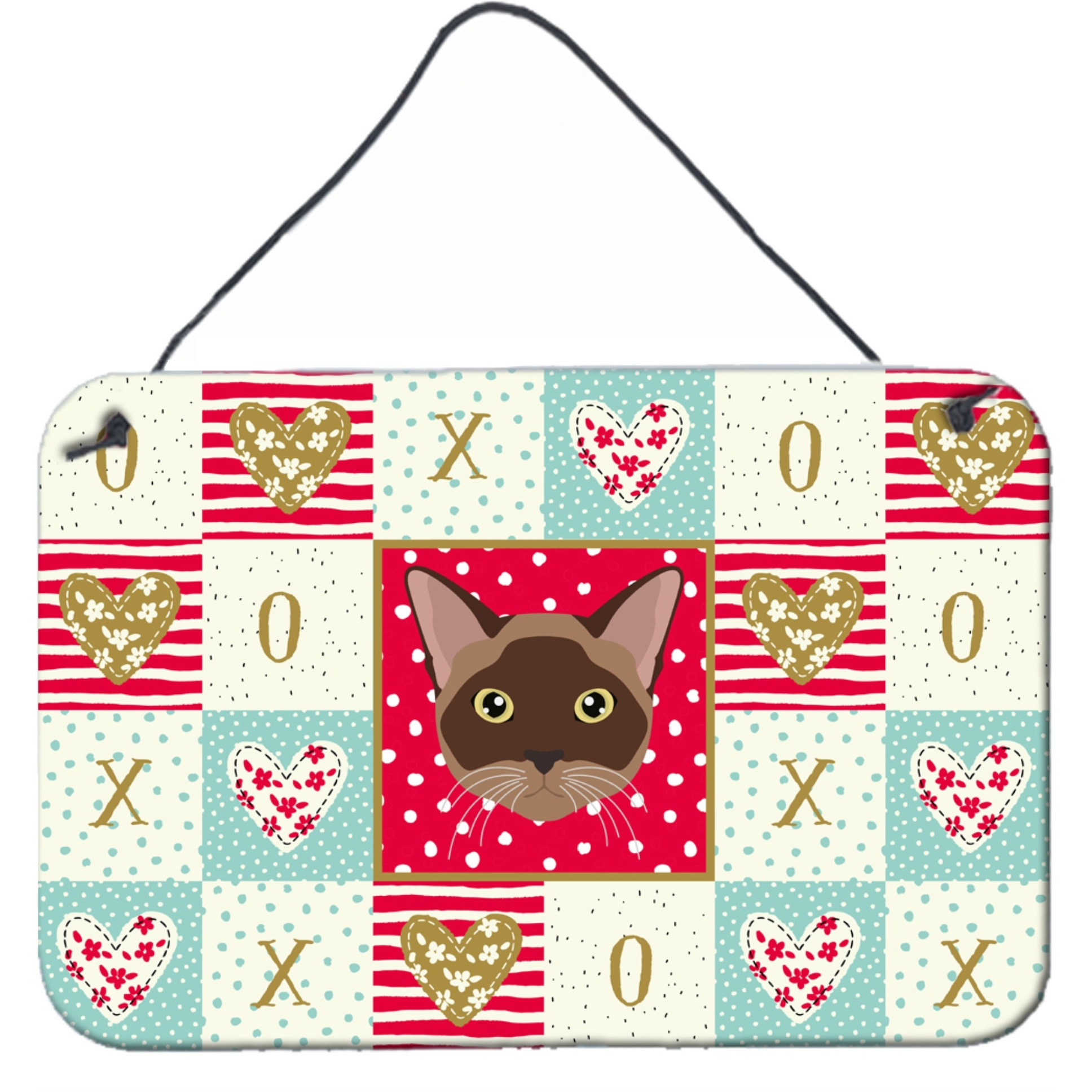 &quotCaroline's Treasures Burmese Cat Love Door Hanging Prints wall-decor, Multicolor"