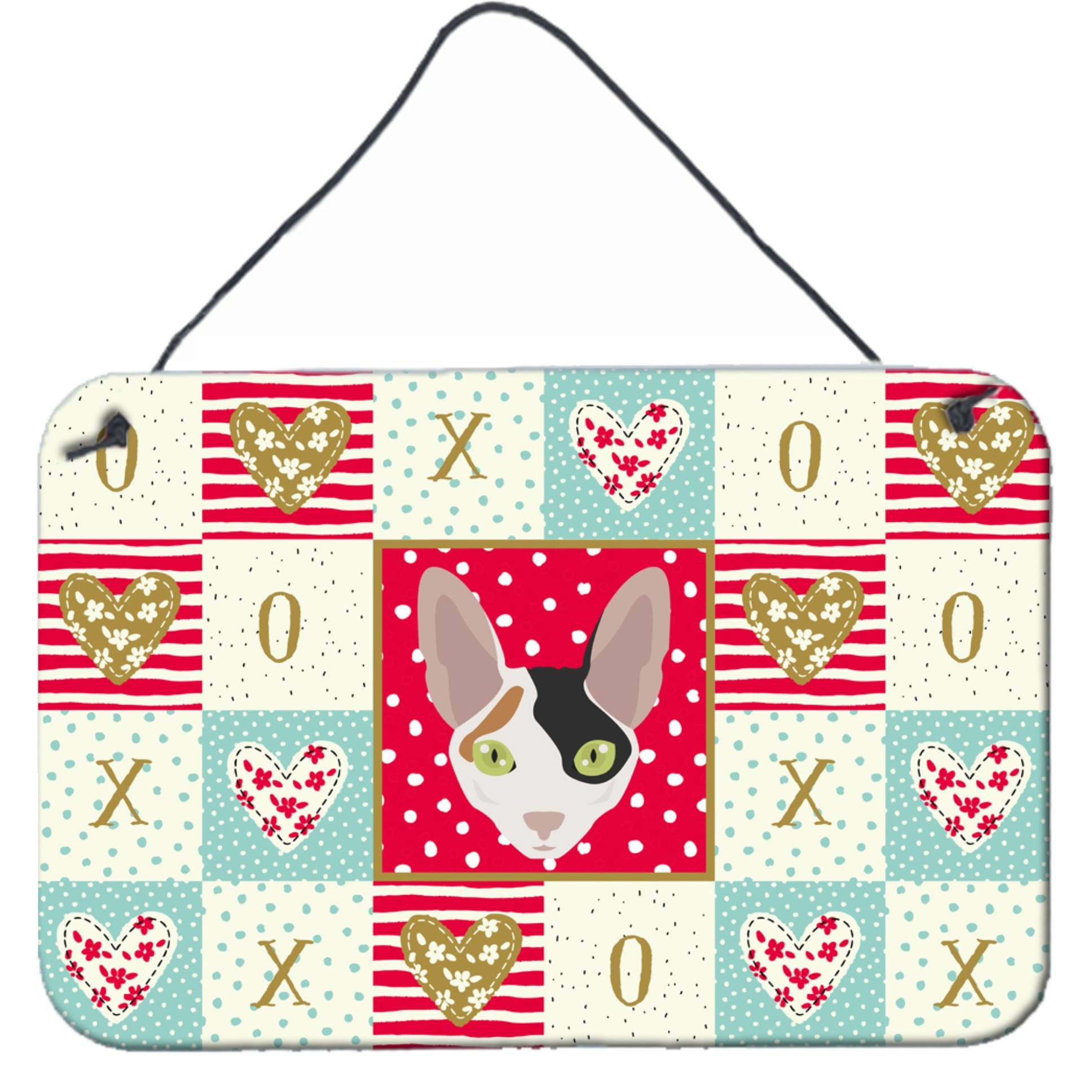 &quotCaroline's Treasures Cornish Rex Cat Love Door Hanging Prints wall-decor, Multicolor"