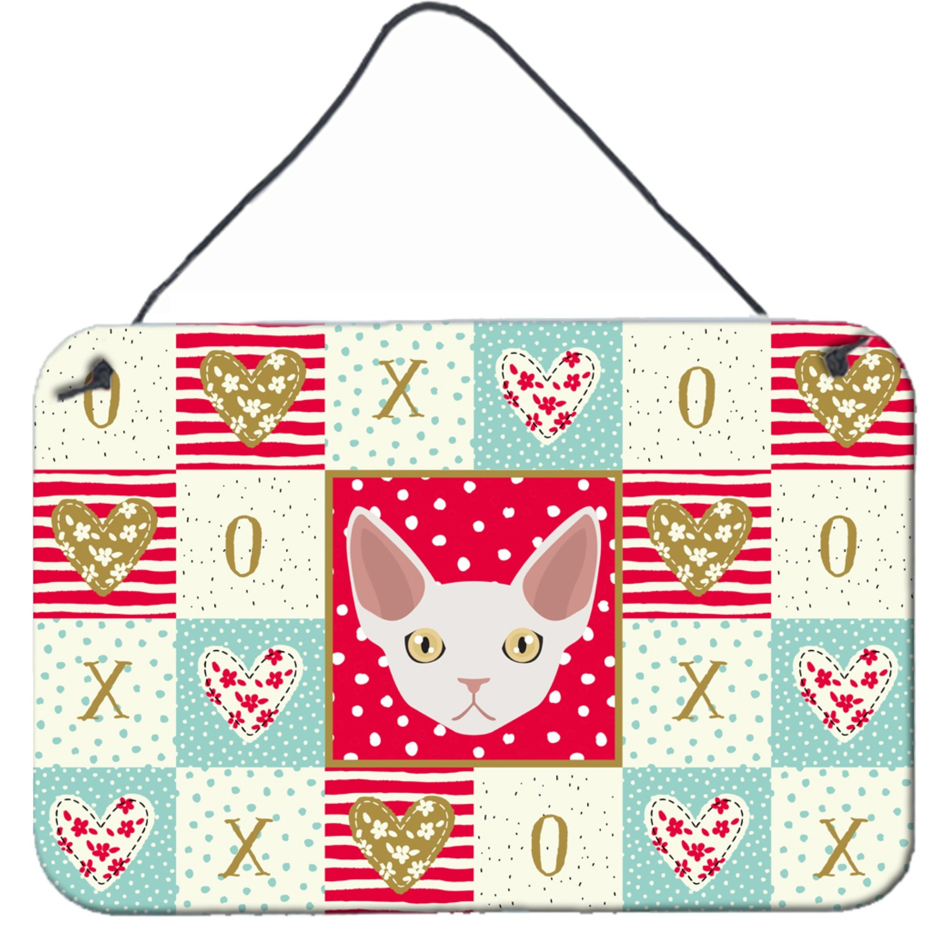 &quotCaroline's Treasures Devon Rex Cat Love Door Hanging Prints wall-decor, Multicolor"