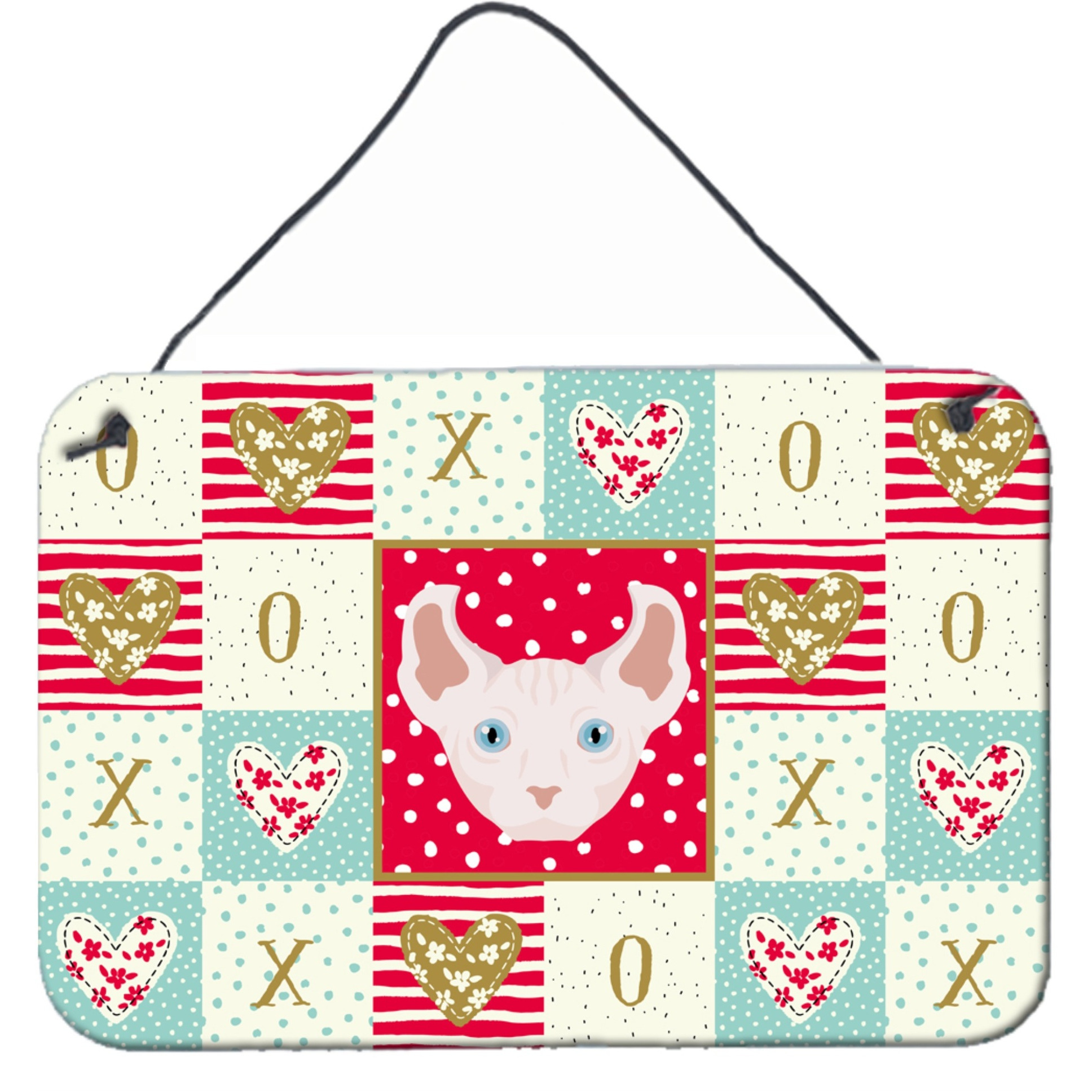 &quotCaroline's Treasures Dwelf Cat Love Door Hanging Prints wall-decor, Multicolor"