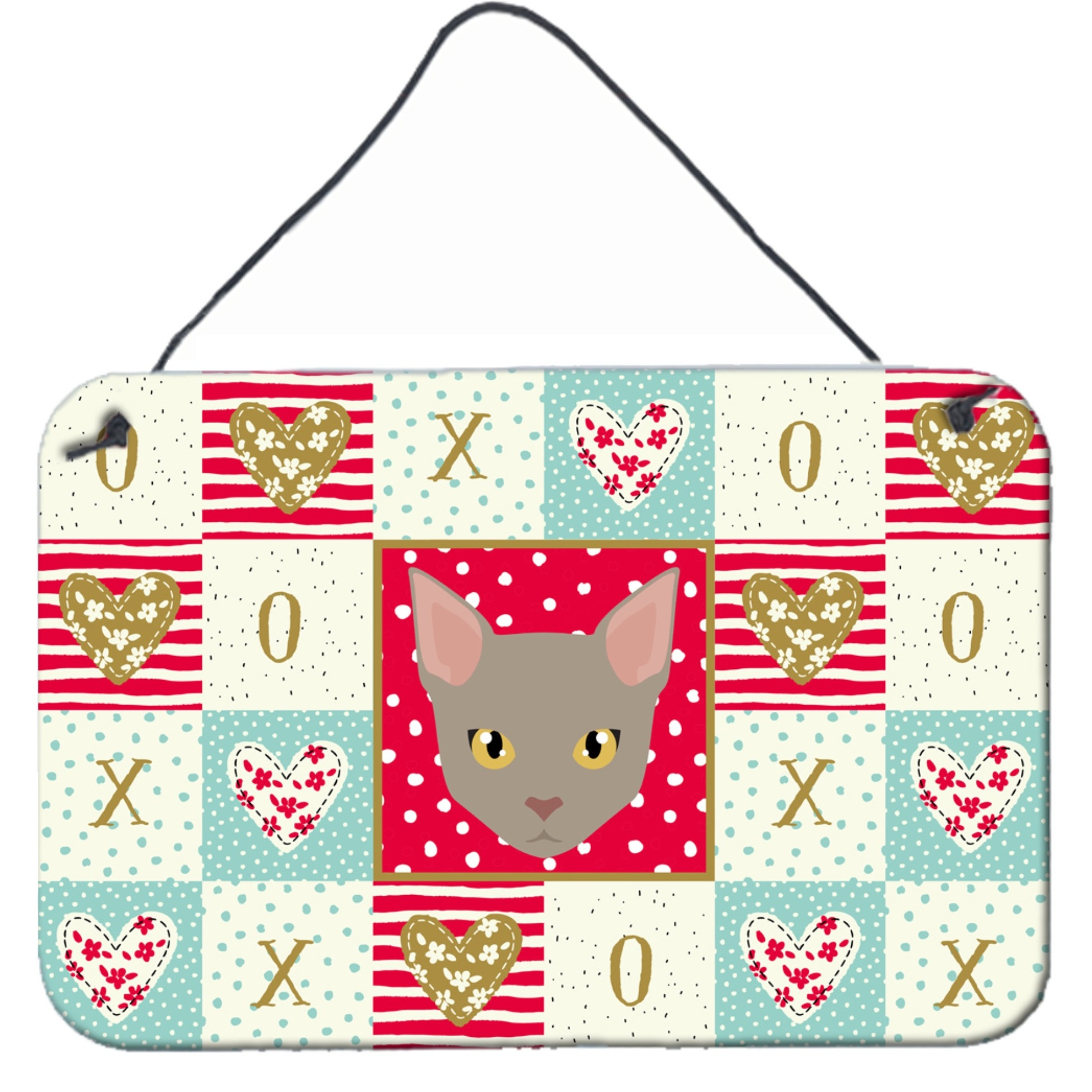&quotCaroline's Treasures Malayan Cat Love Door Hanging Prints wall-decor, Multicolor"