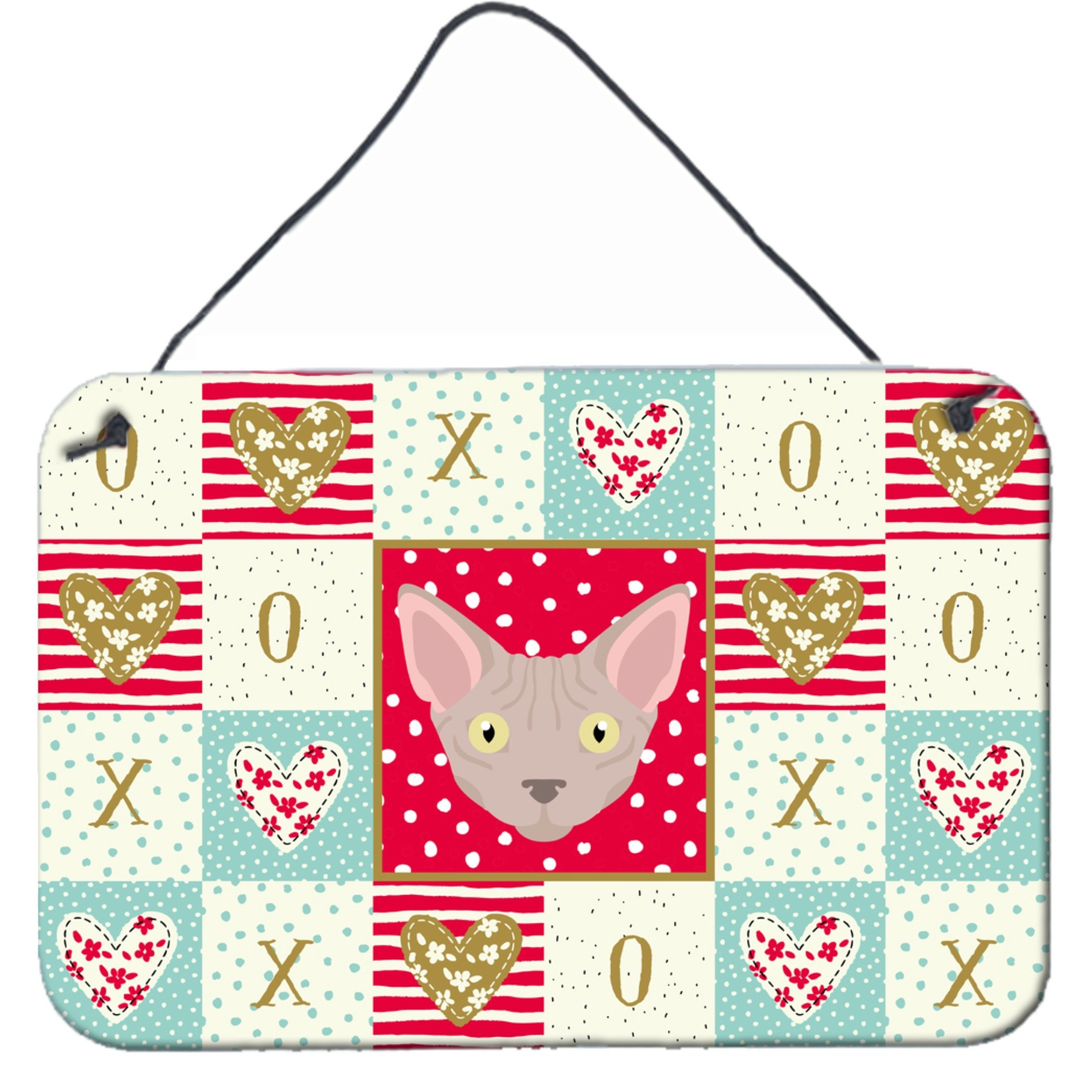 &quotCaroline's Treasures Minskin Cat Love Door Hanging Prints wall-decor, Multicolor"