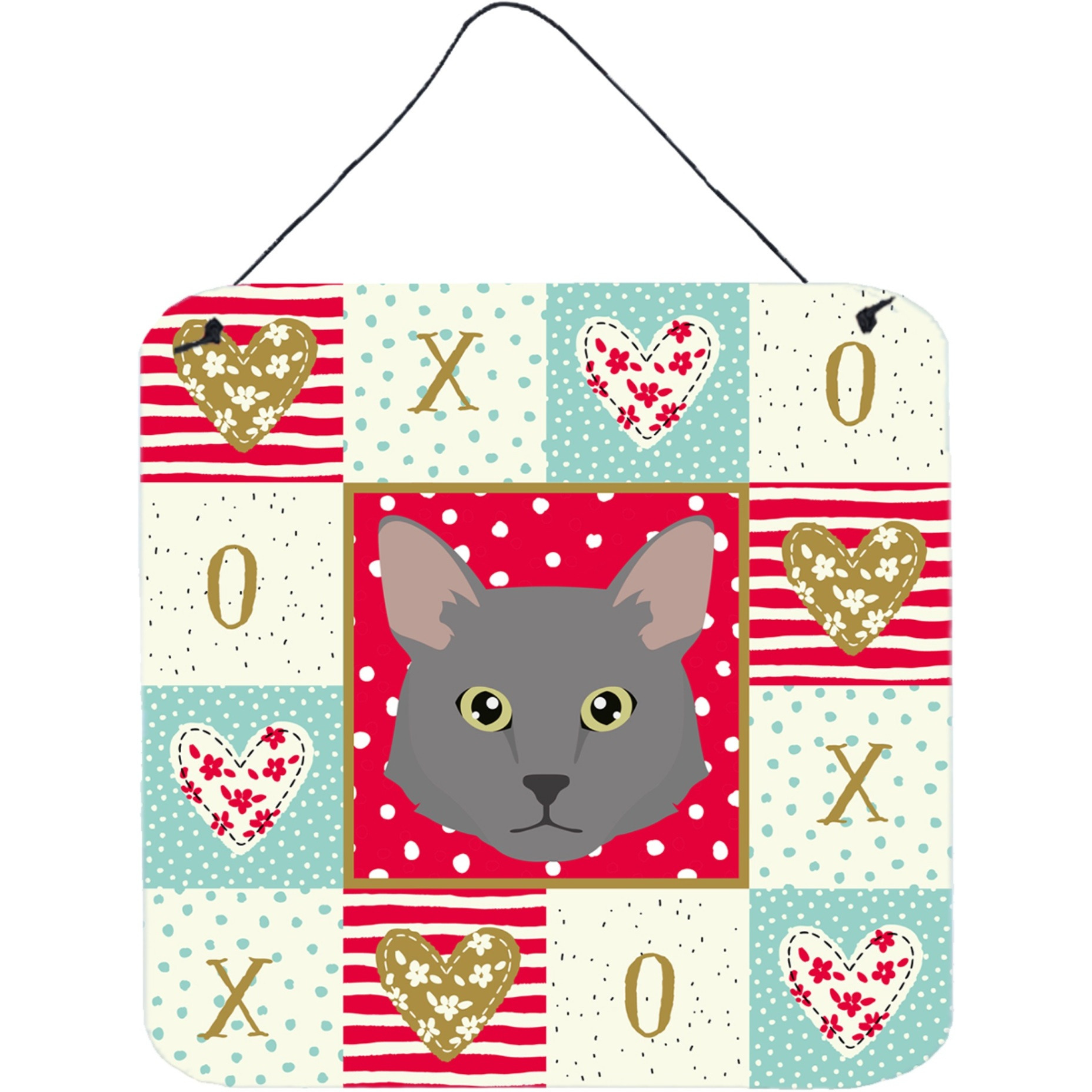 &quotCaroline's Treasures Nebelung Cat Love Door Hanging Prints wall-decor, Multicolor"