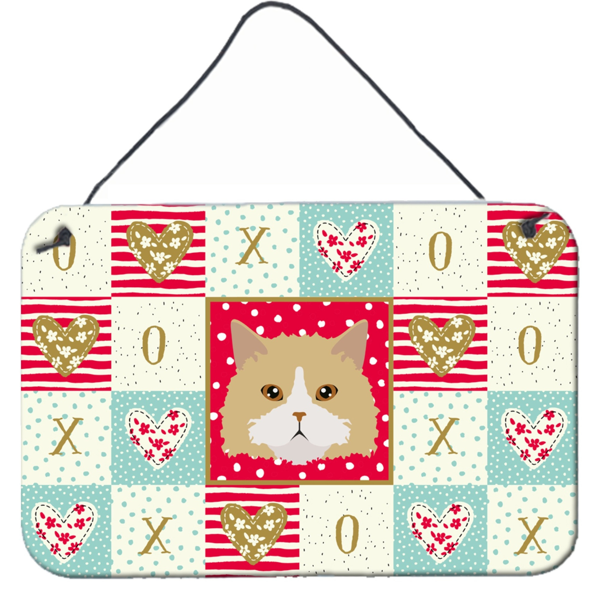 &quotCaroline's Treasures Oregon Rex Cat Love Door Hanging Prints wall-decor, Multicolor"