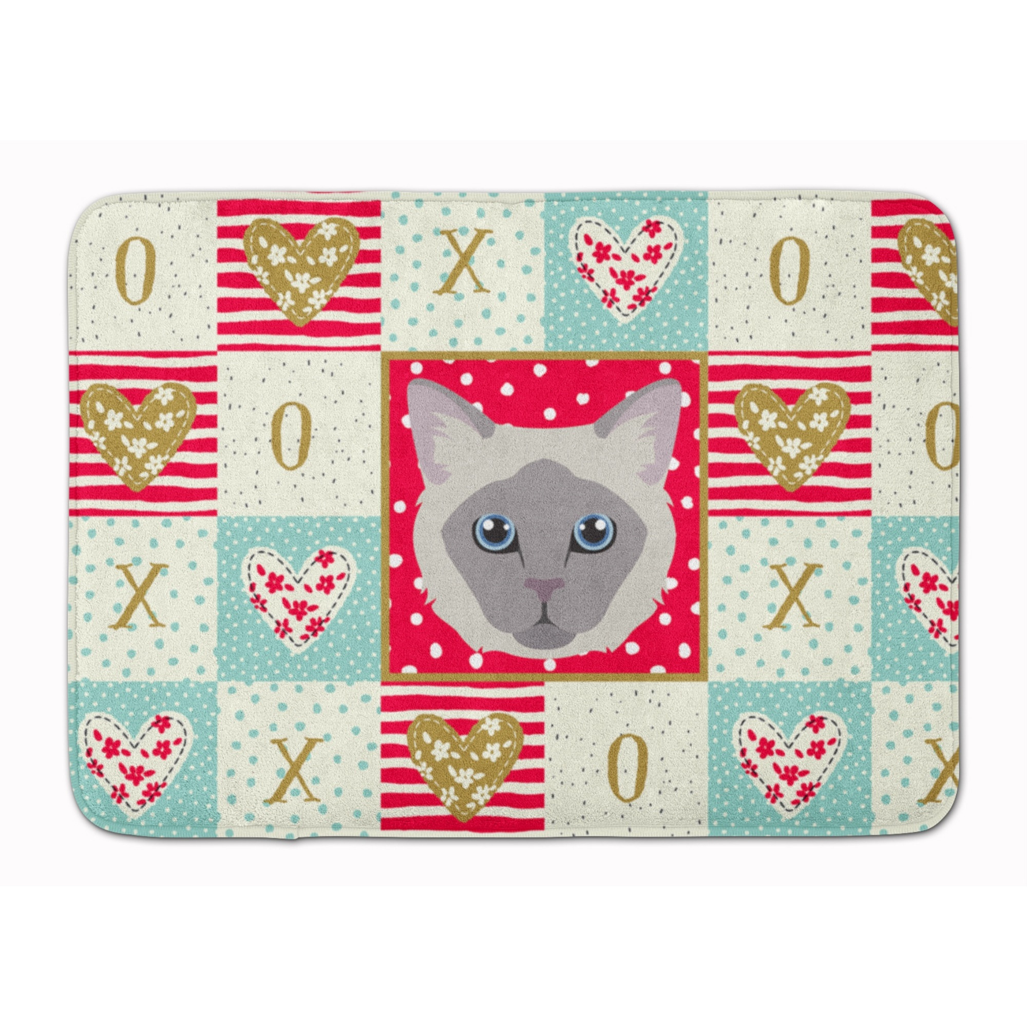 &quotCaroline's Treasures Owyhee Bob Cat Love Machine Washable Memory Foam Mat doormats, Multicolor"