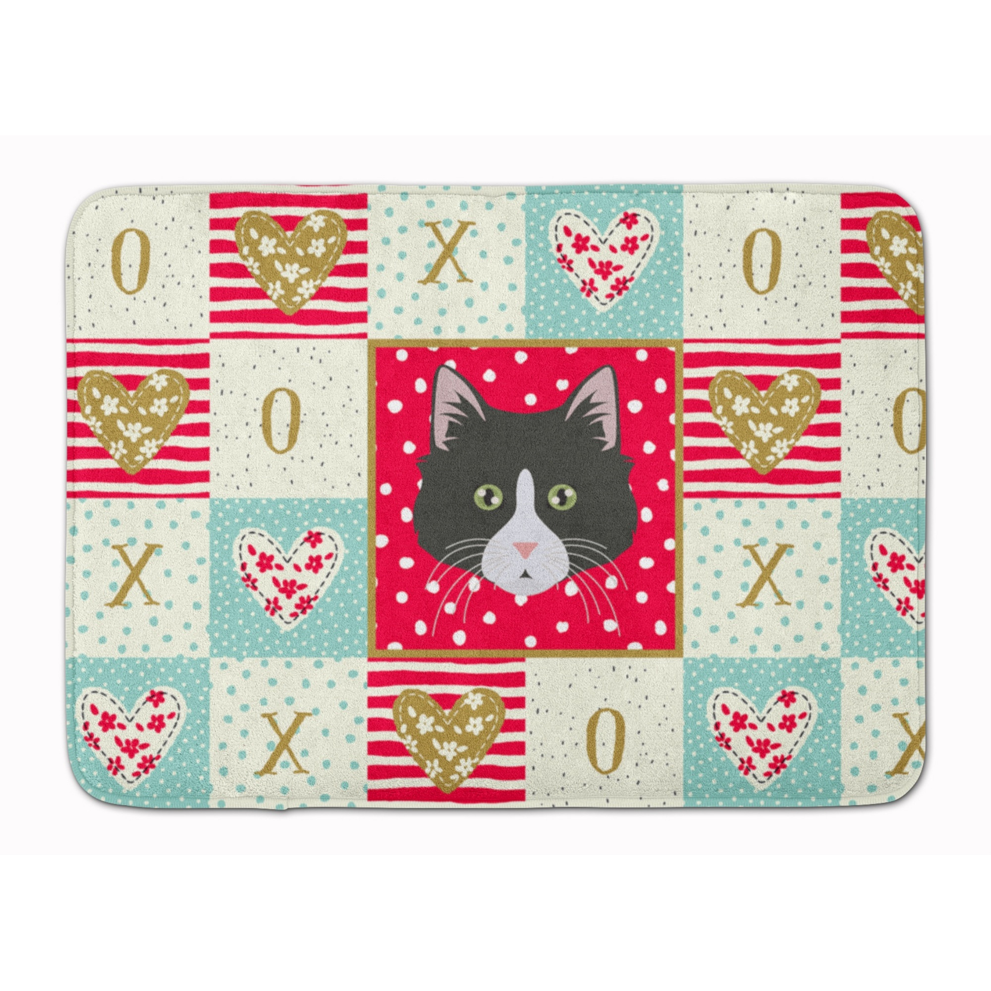 &quotCaroline's Treasures Siberian Forest Cat Love Machine Washable Memory Foam Mat doormats, Multicolor"