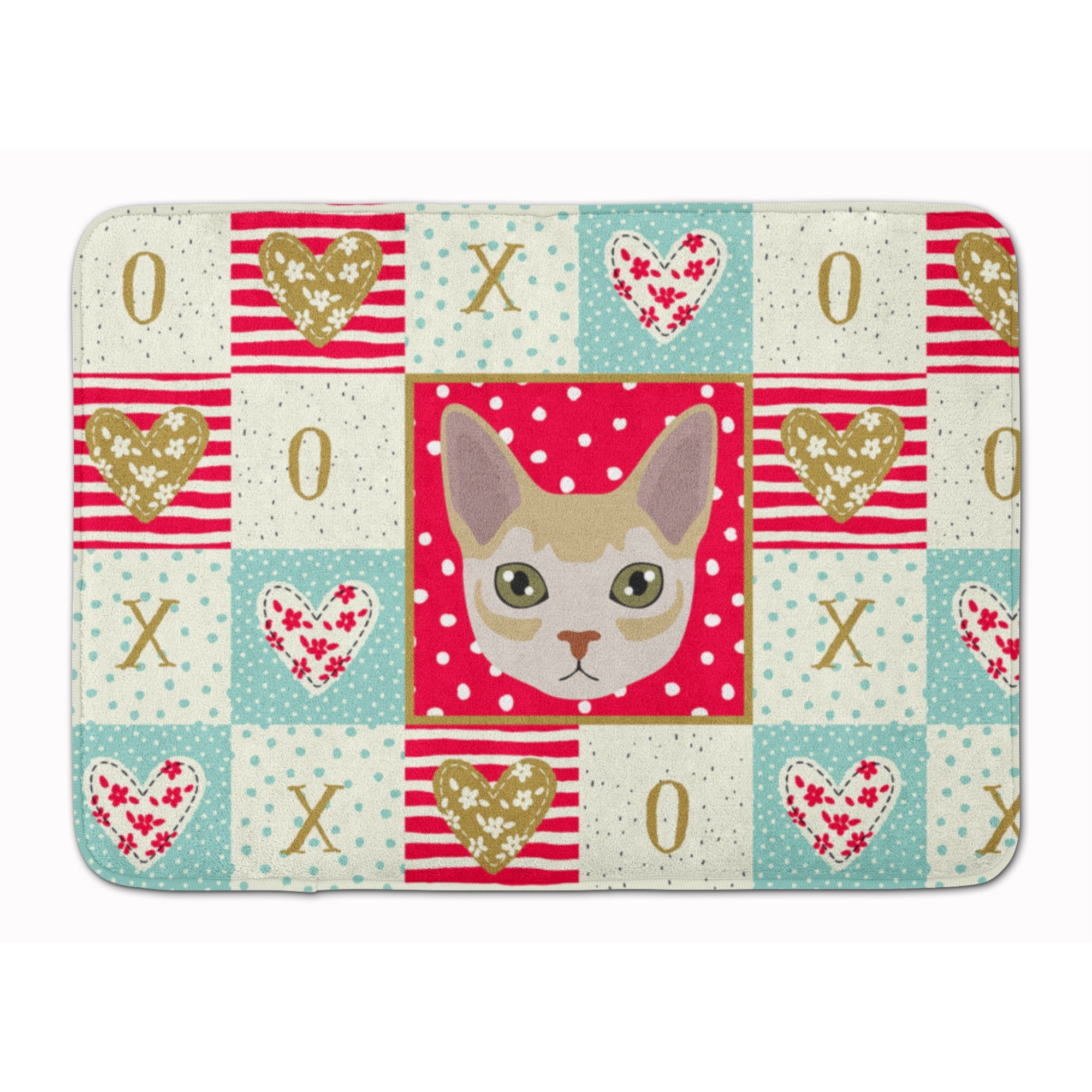 &quotCaroline's Treasures Singapura Cat Love Machine Washable Memory Foam Mat doormats, Multicolor"