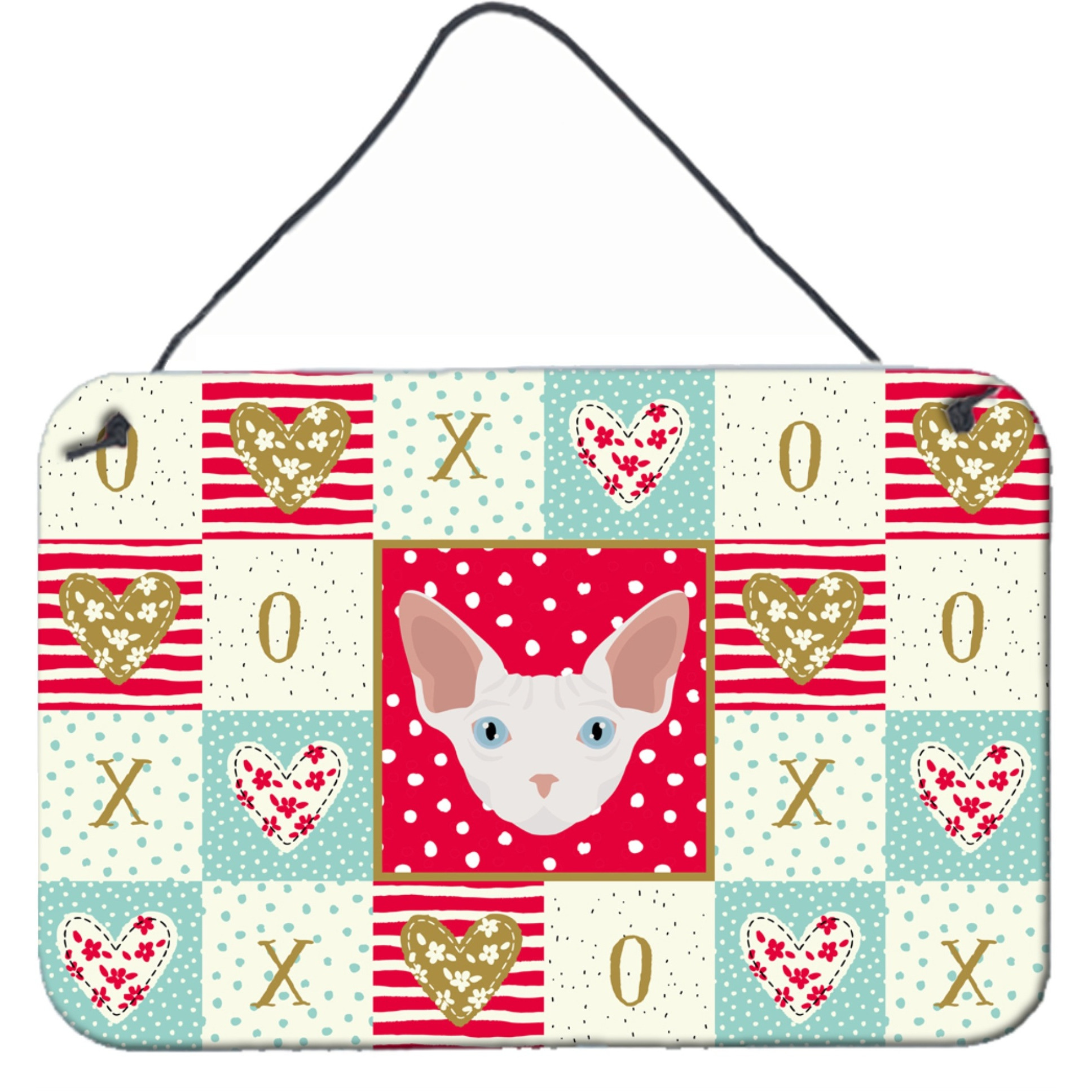 &quotCaroline's Treasures Sphynx Cat Love Door Hanging Prints wall-decor, Multicolor"