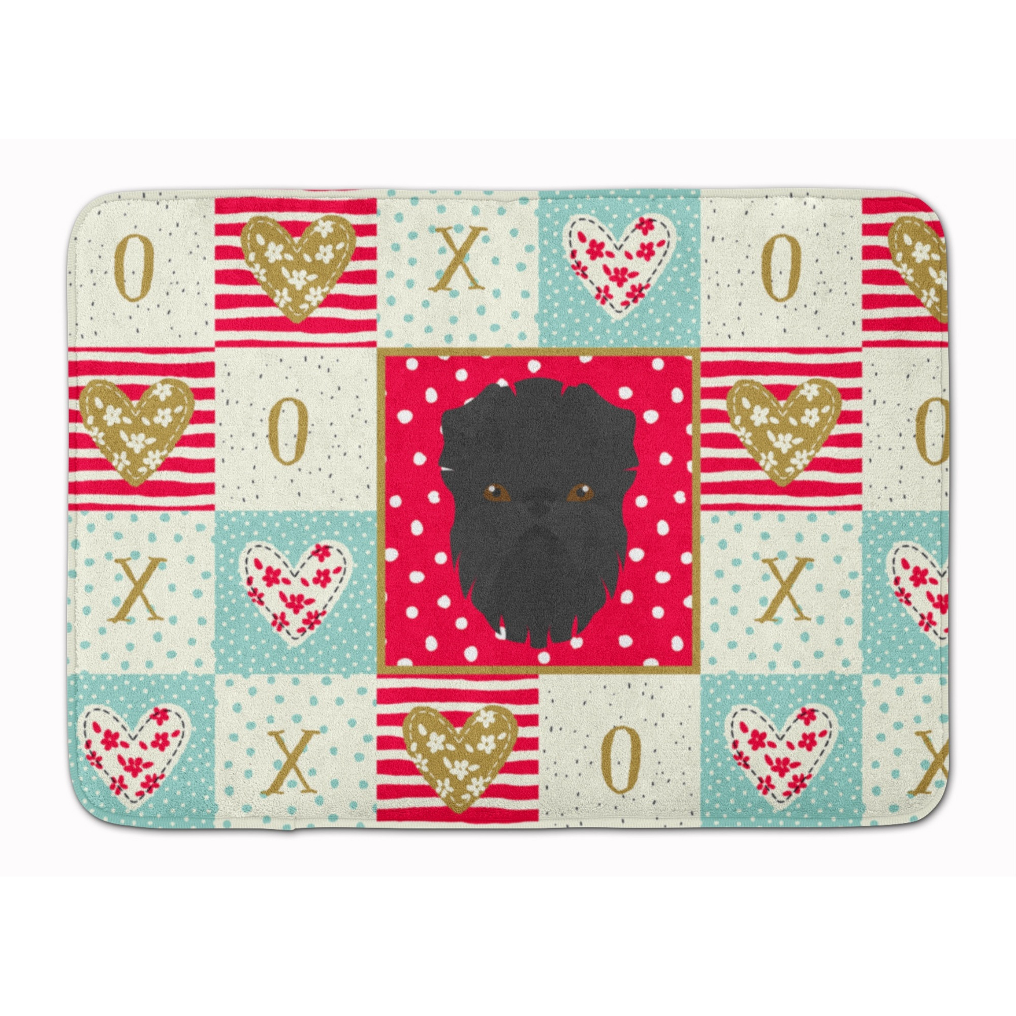 &quotCaroline's Treasures Affenpinscher Love Machine Washable Memory Foam Mat doormats, Multicolor"
