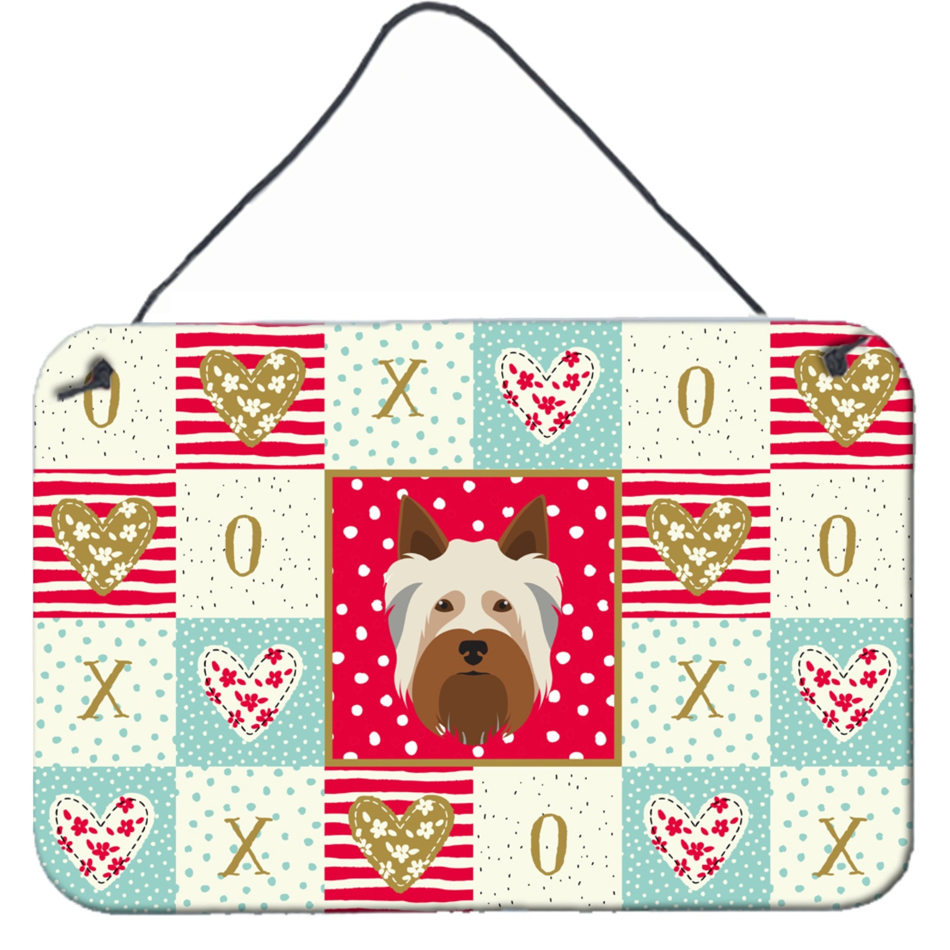 &quotCaroline's Treasures Australian Silky Terrier Love Door Hanging Prints wall-decor, Multicolor"