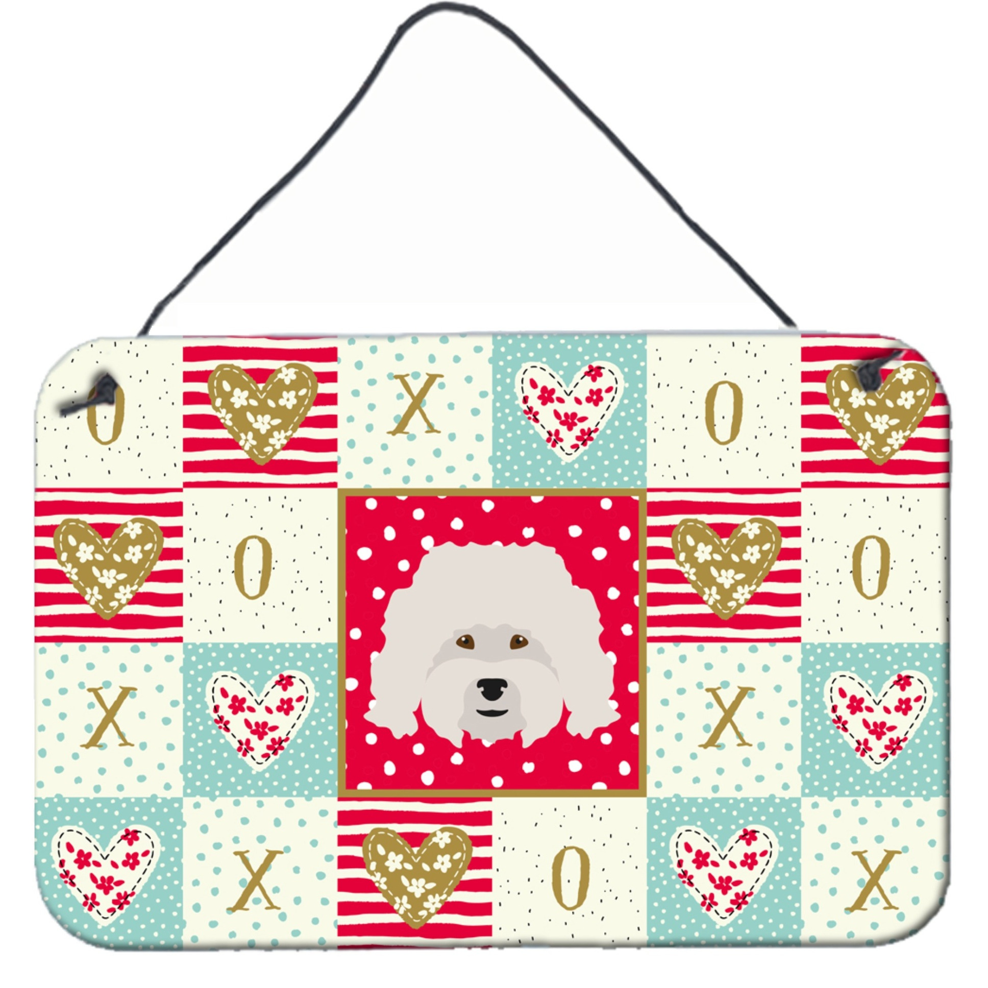 &quotCaroline's Treasures Bolognese Love Door Hanging Prints wall-decor, Multicolor"