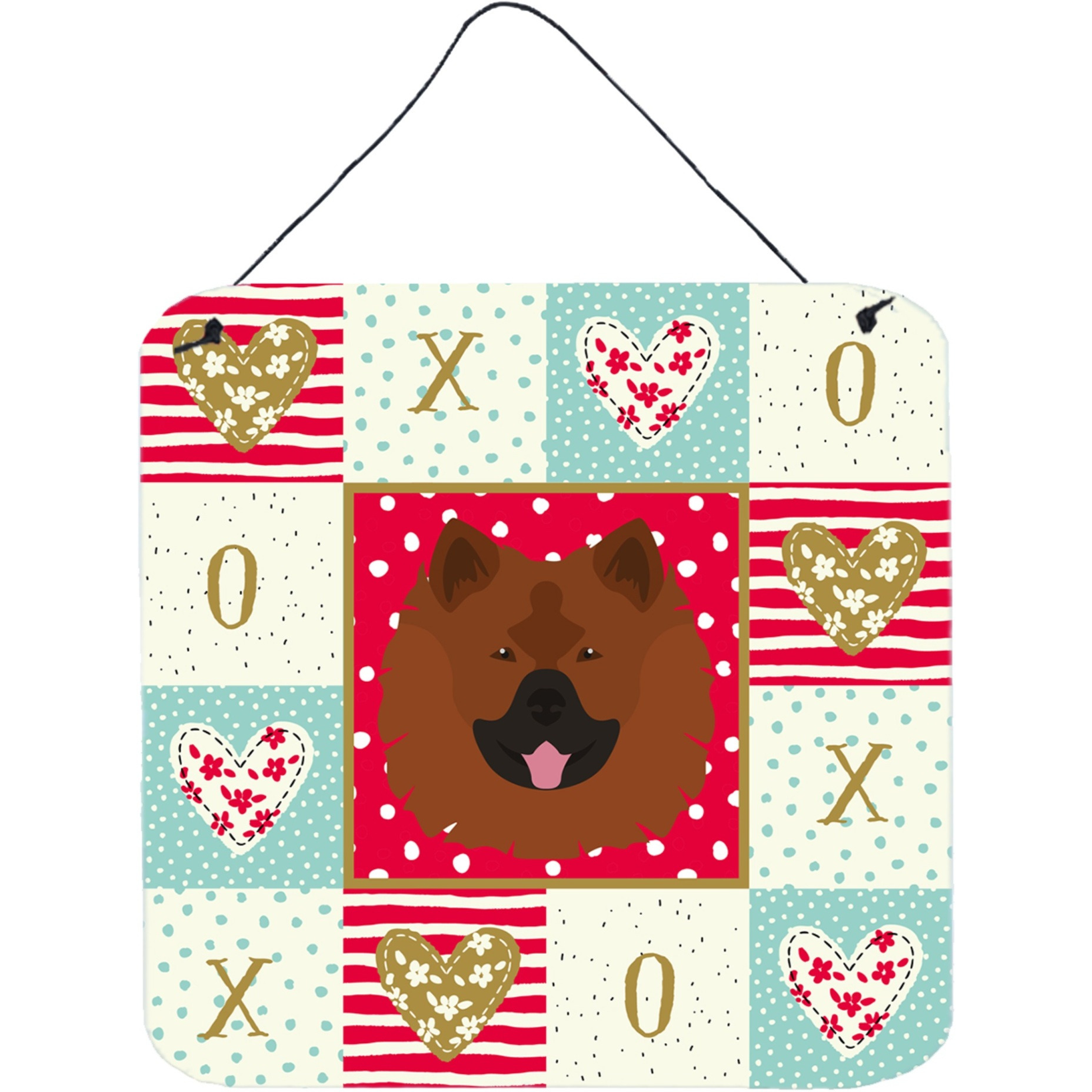 &quotCaroline's Treasures Eurasier Love Door Hanging Prints wall-decor, Multicolor"