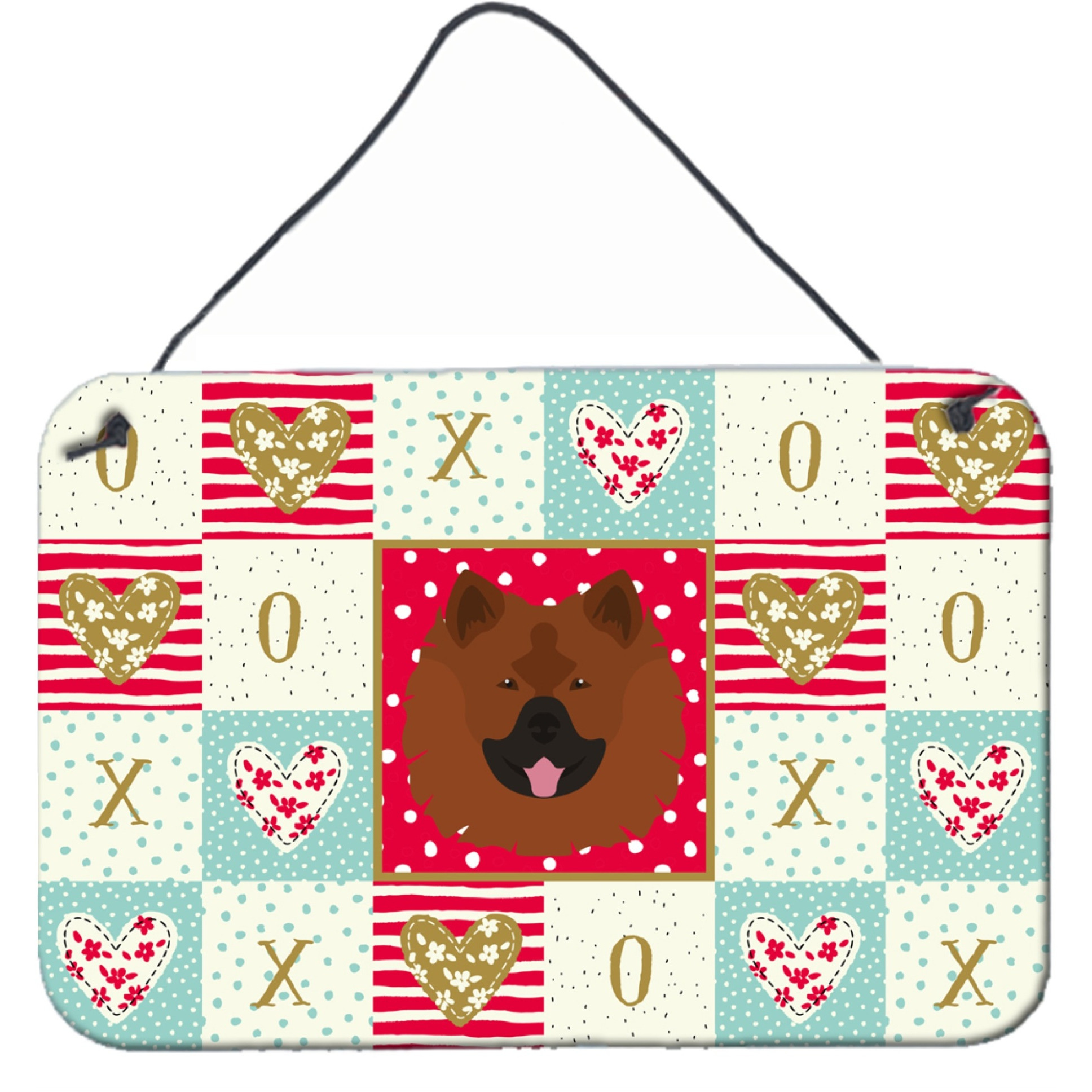 &quotCaroline's Treasures Eurasier Love Door Hanging Prints wall-decor, Multicolor"