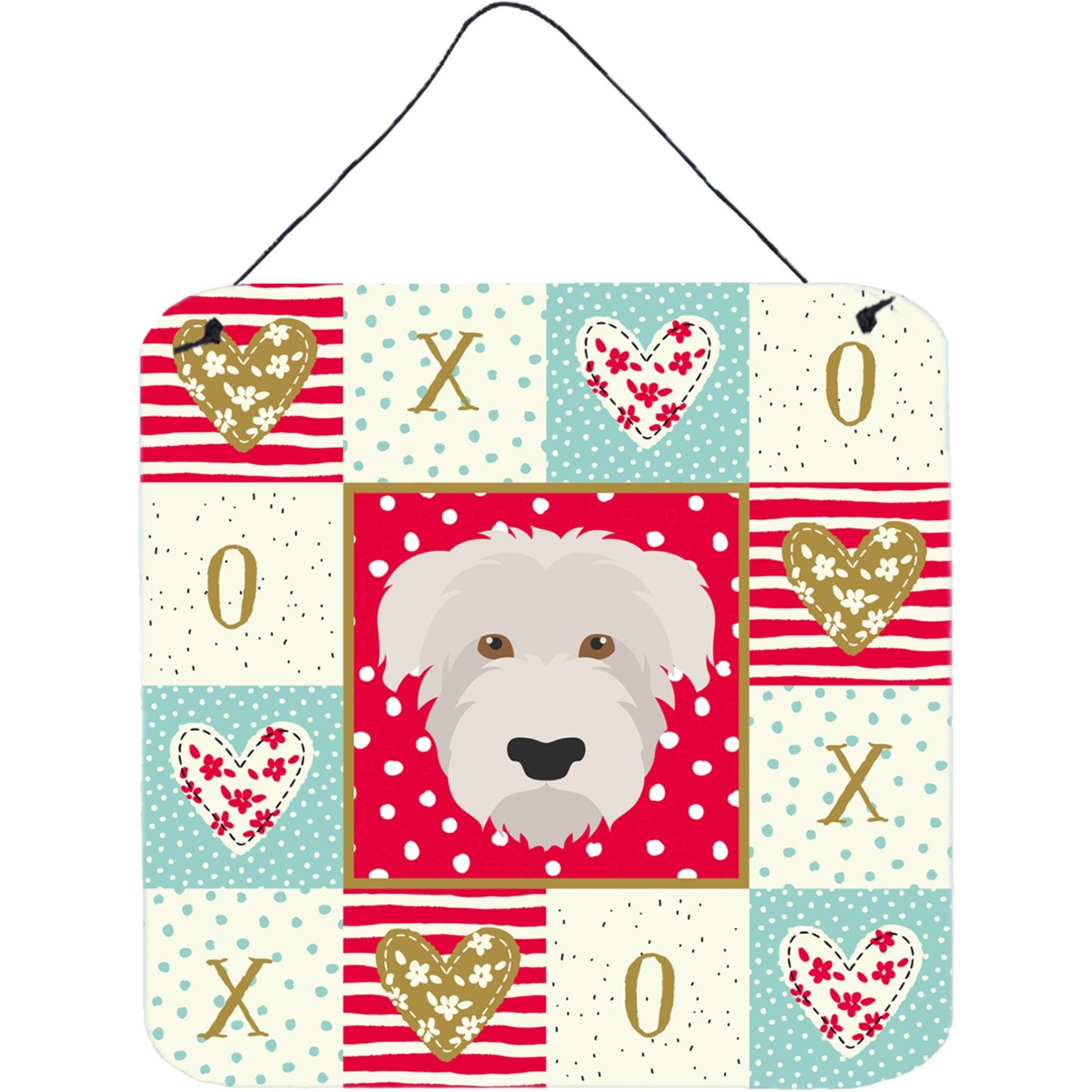 &quotCaroline's Treasures Glen of Imaal Love Door Hanging Prints wall-decor, Multicolor"