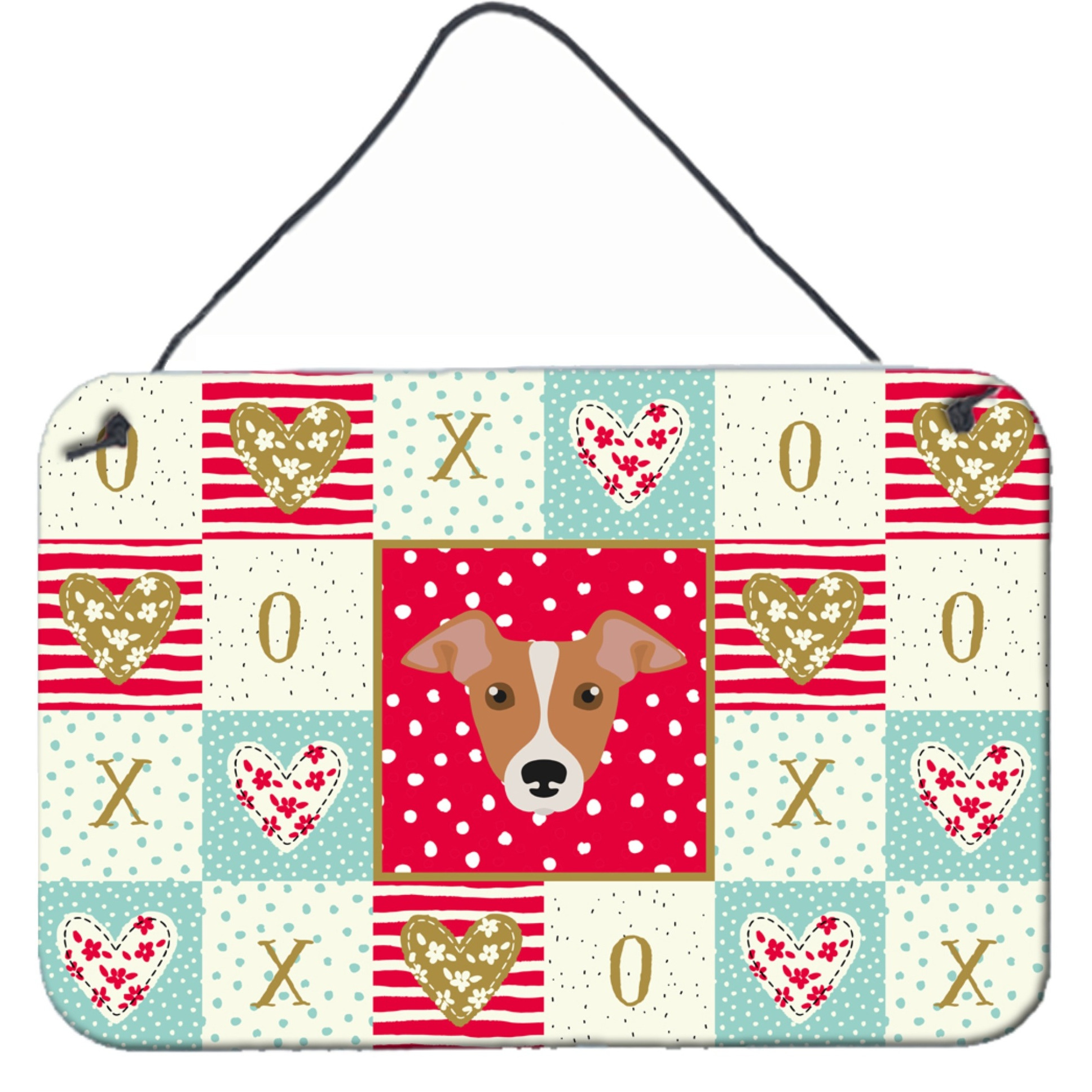 &quotCaroline's Treasures Italian Greyhound Love Door Hanging Prints wall-decor, Multicolor"