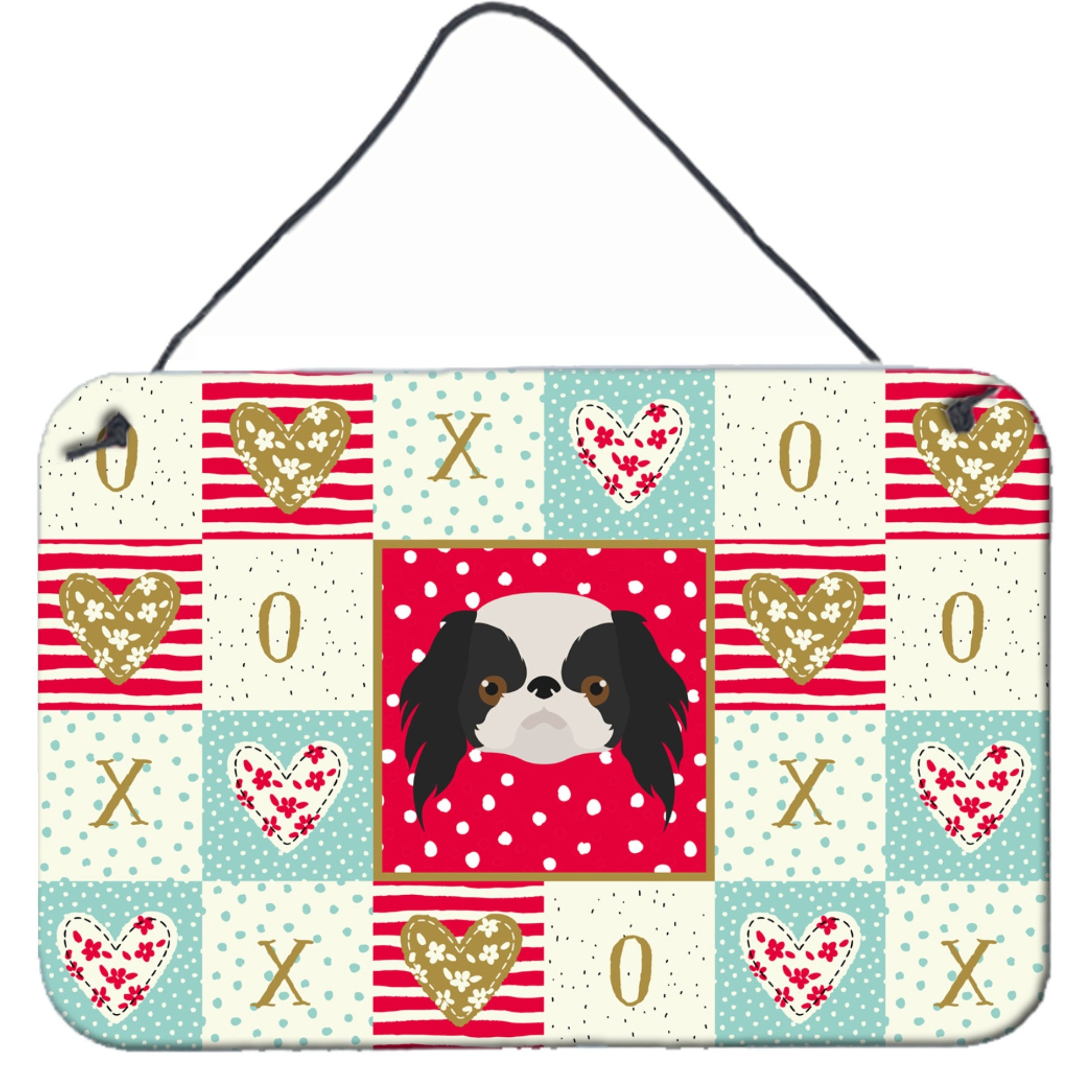 &quotCaroline's Treasures Japanese Chin Love Door Hanging Prints wall-decor, Multicolor"