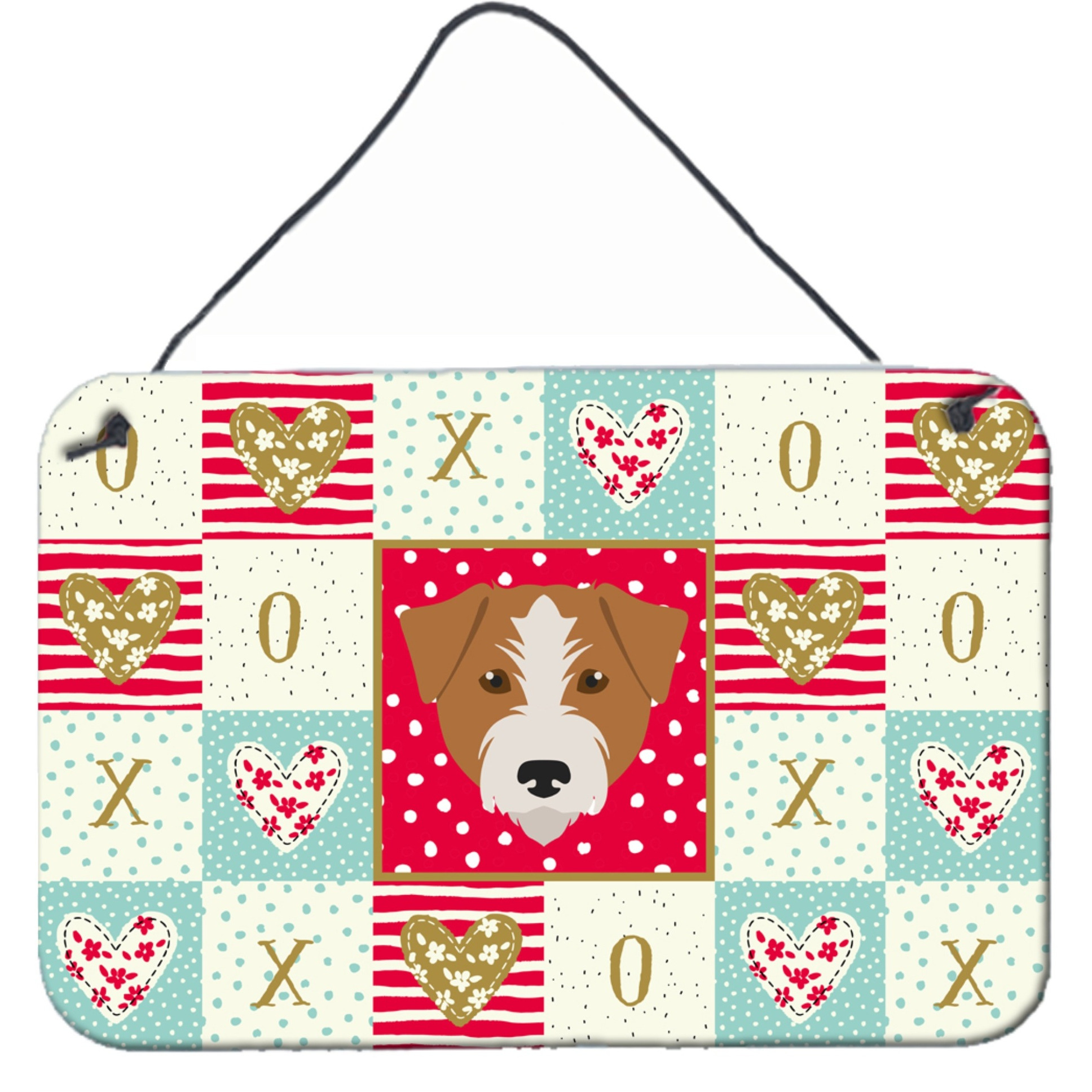 &quotCaroline's Treasures Kromfohrlander Love Door Hanging Prints wall-decor, Multicolor"