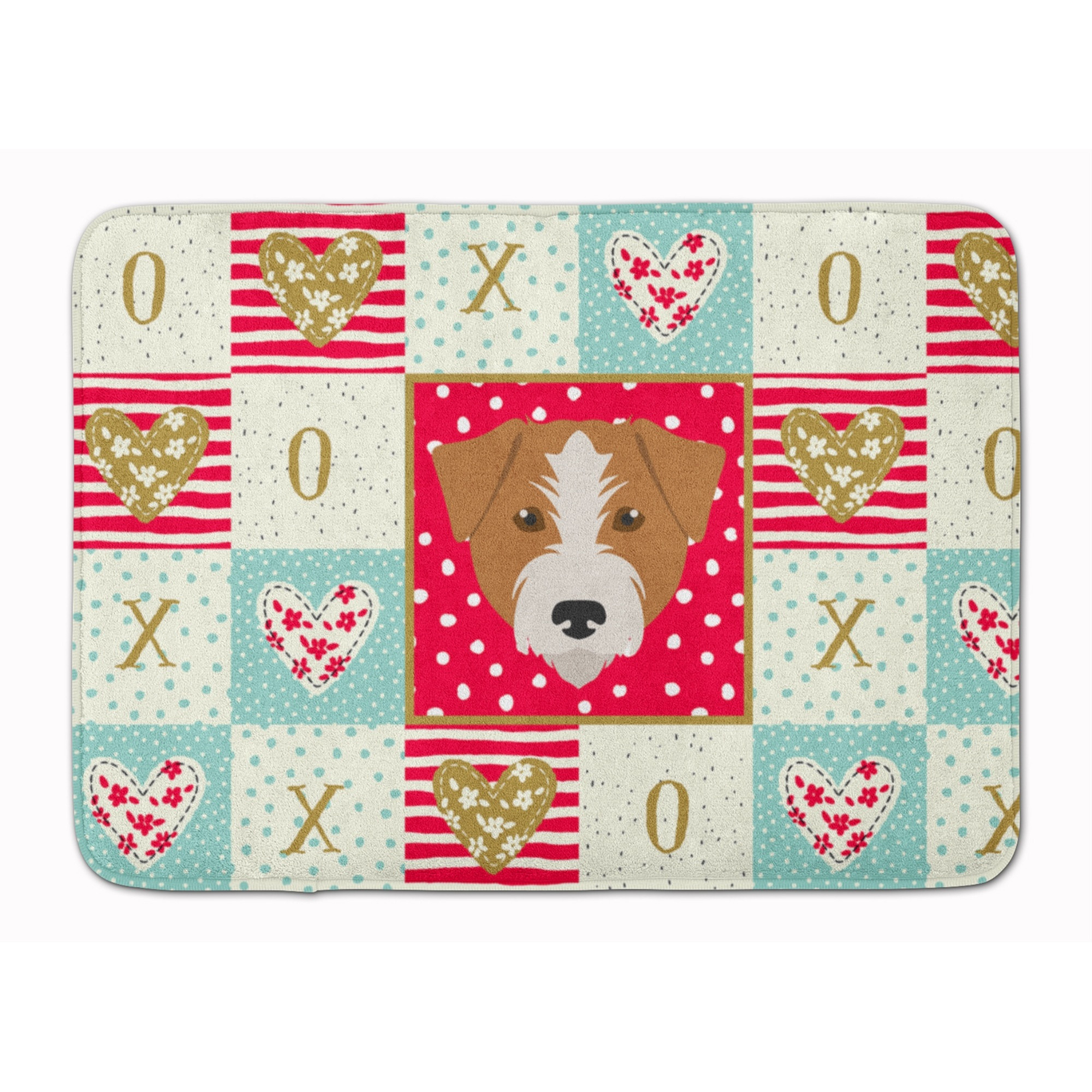 &quotCaroline's Treasures Kromfohrlander Love Machine Washable Memory Foam Mat doormats, Multicolor"