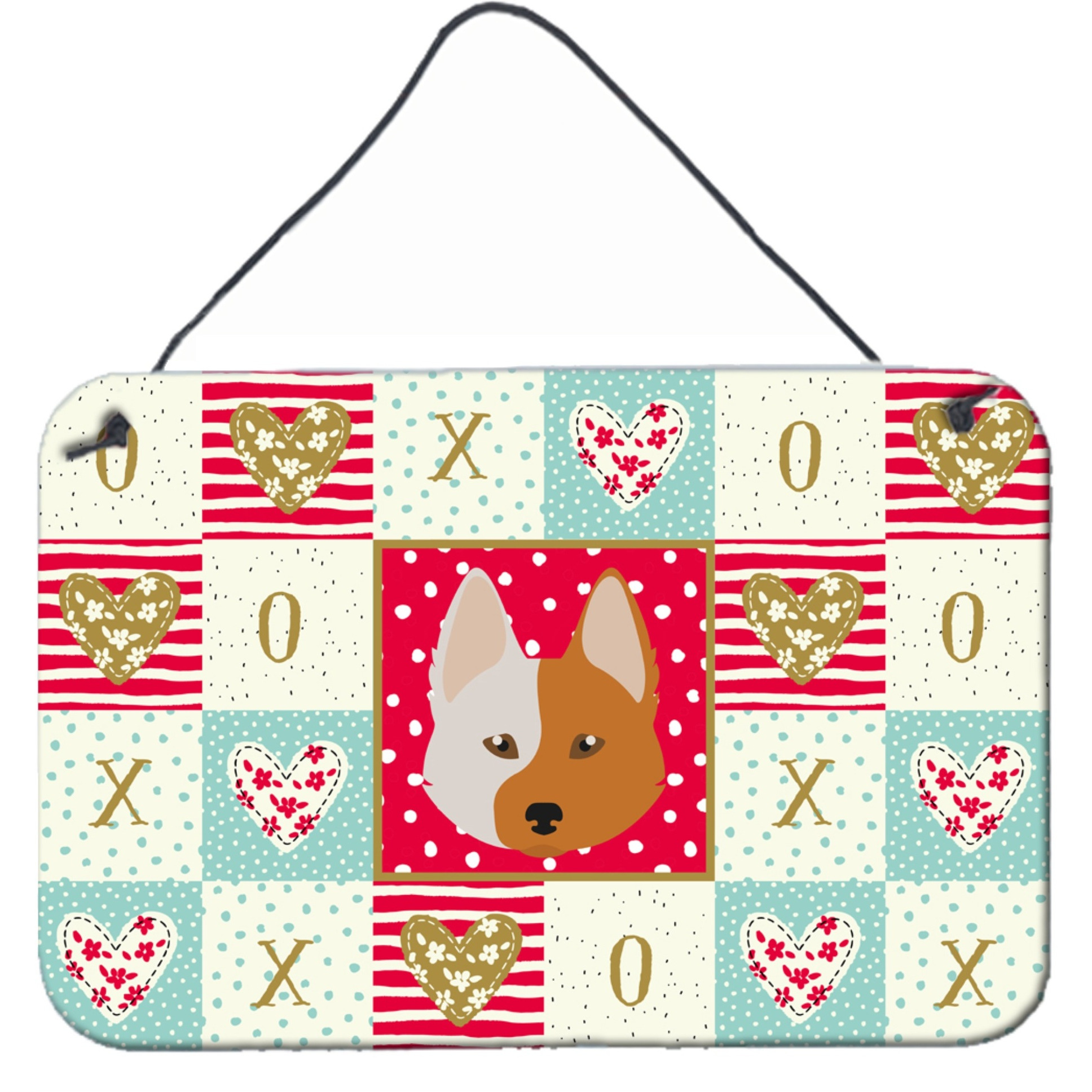 &quotCaroline's Treasures Nordic Spitz Love Door Hanging Prints wall-decor, Multicolor"