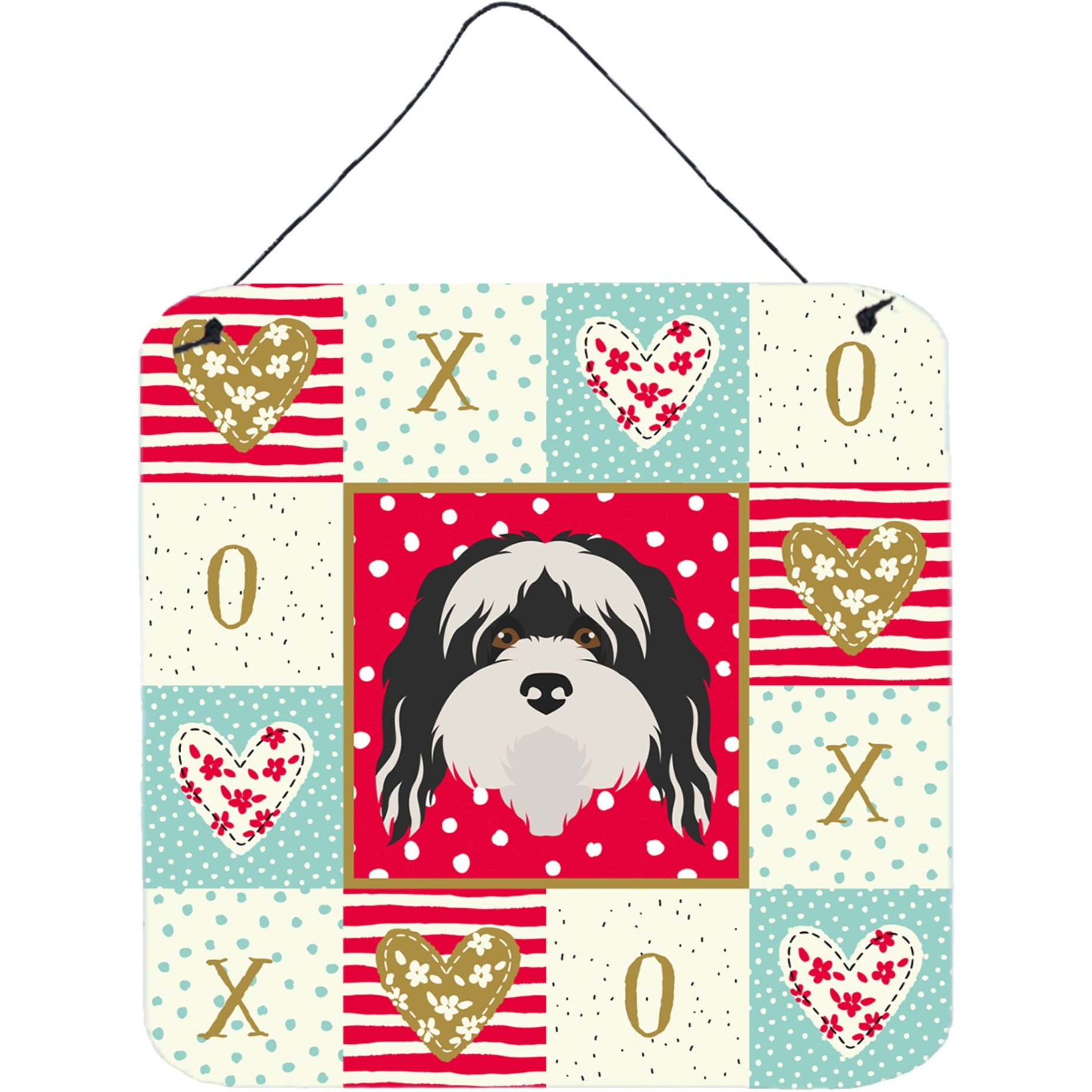 &quotCaroline's Treasures Tibetan Terrier Love Door Hanging Prints wall-decor, Multicolor"