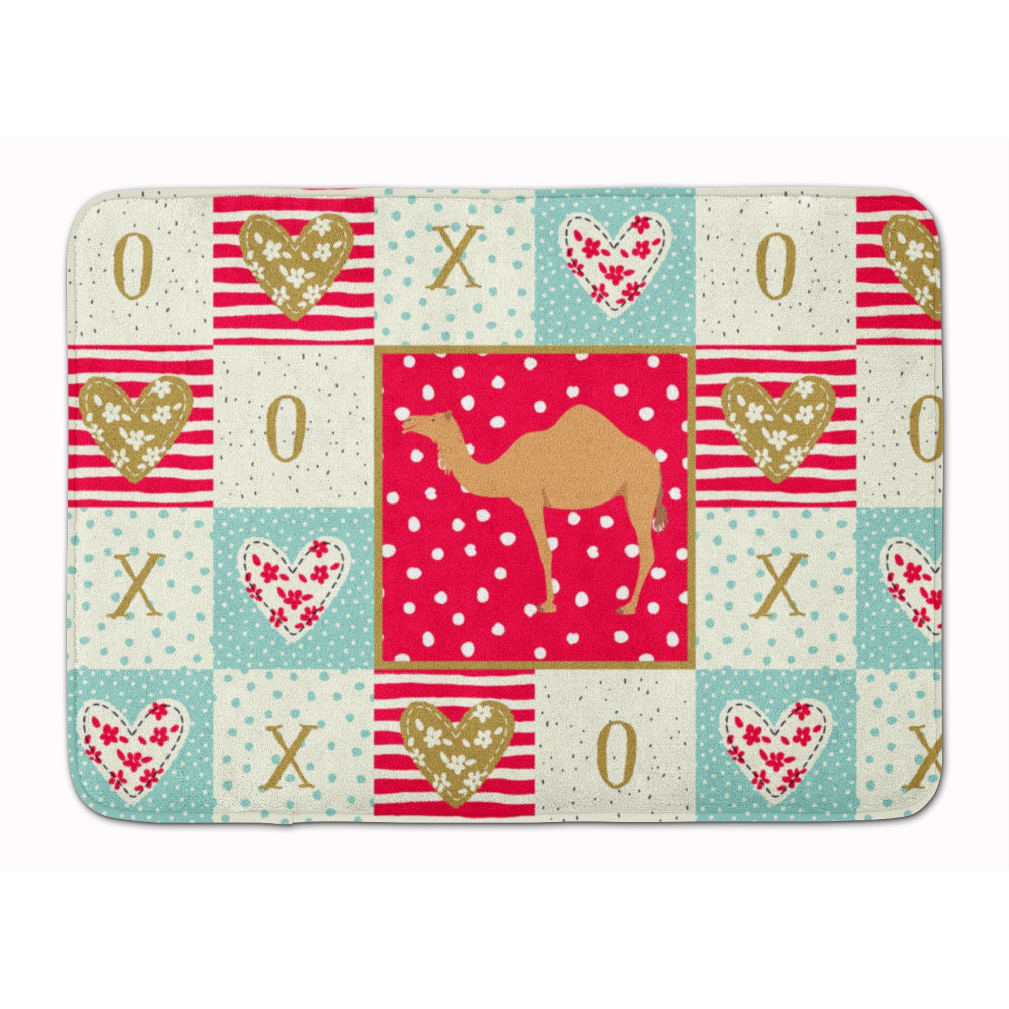 &quotCaroline's Treasures Arabian Camel Dromedary Love Machine Washable Memory Foam Mat doormats, Multicolor"