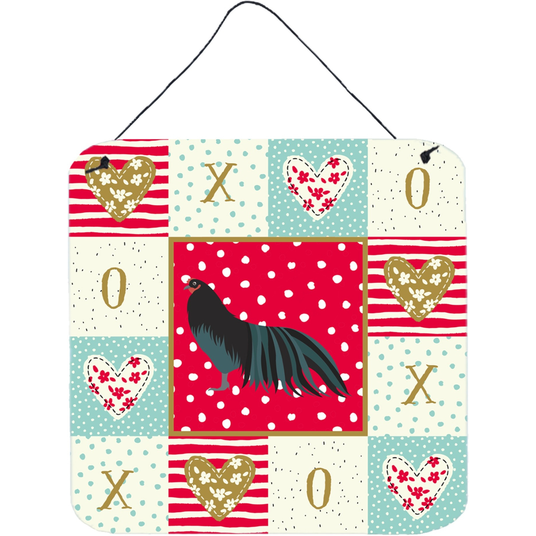 &quotCaroline's Treasures Sumatra Chicken Love Door Hanging Prints wall-decor, Multicolor"