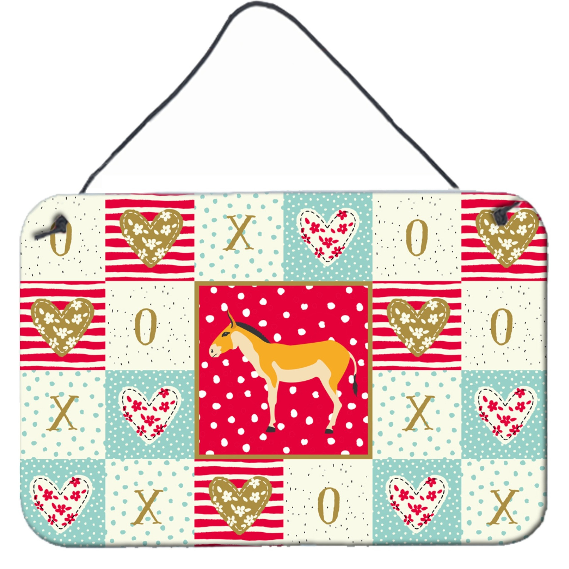 &quotCaroline's Treasures Turkmenian Kulan Donkey Love Door Hanging Prints wall-decor, Multicolor"