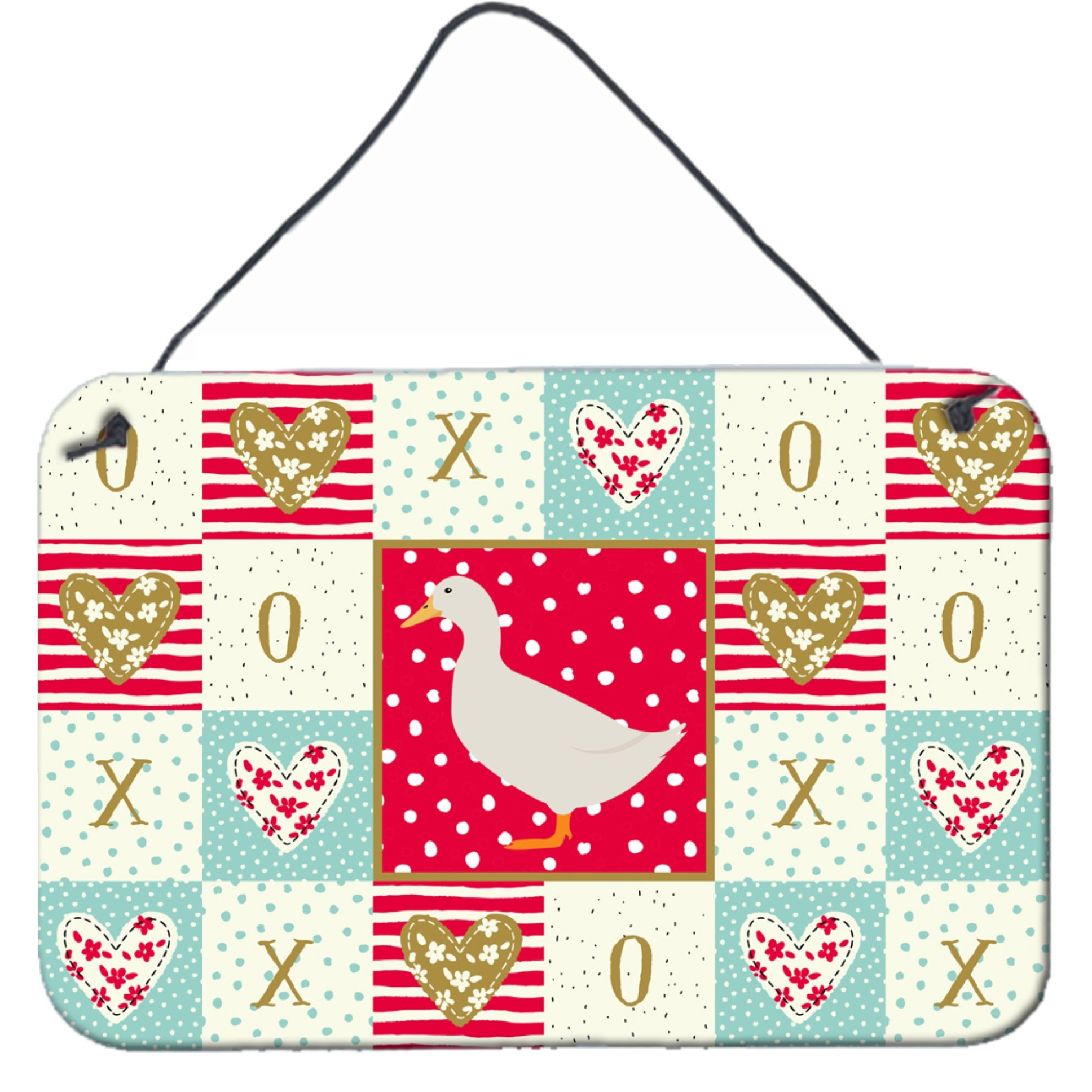 &quotCaroline's Treasures American Pekin Duck Love Door Hanging Prints wall-decor, Multicolor"