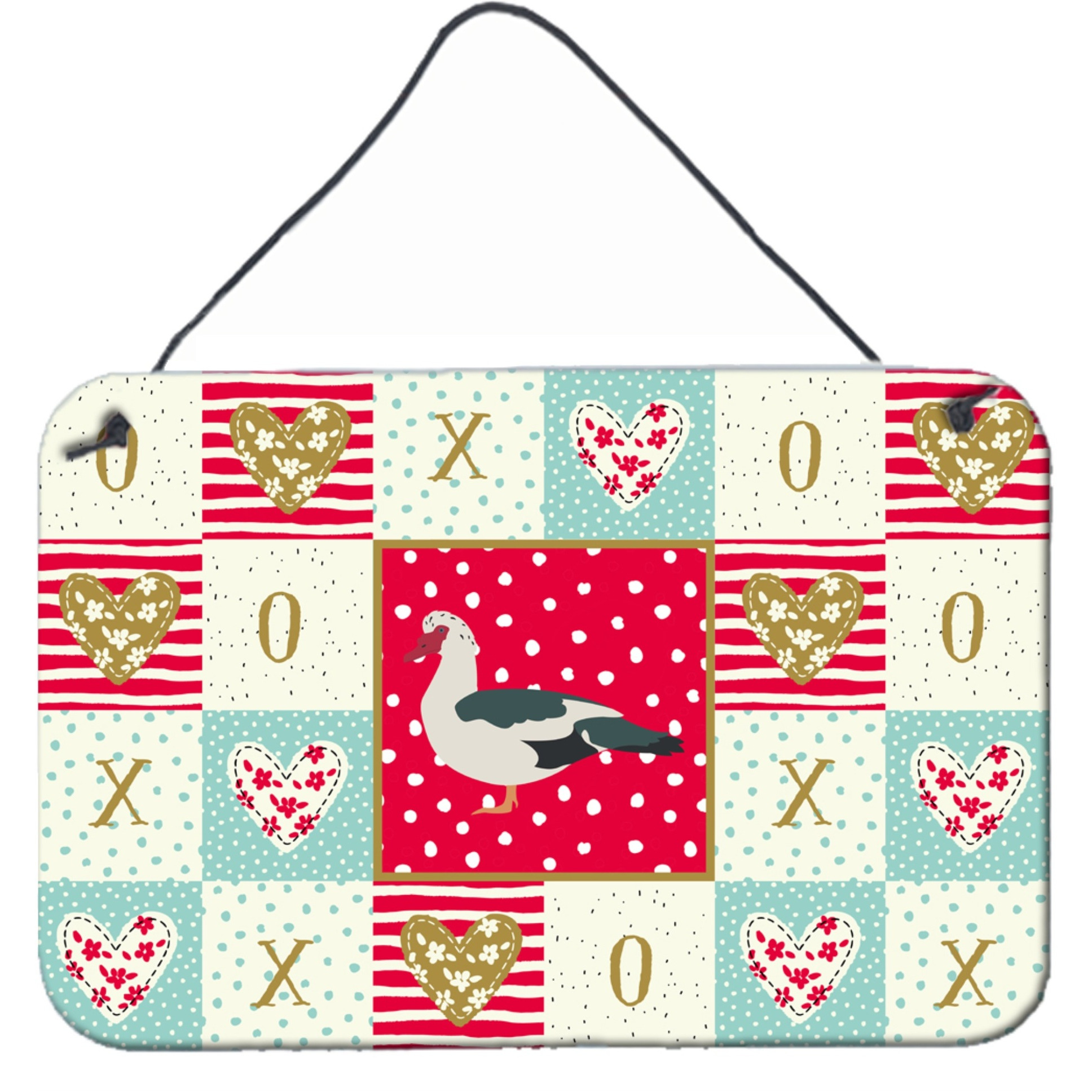 &quotCaroline's Treasures Muscovy Duck Love Door Hanging Prints wall-decor, Multicolor"