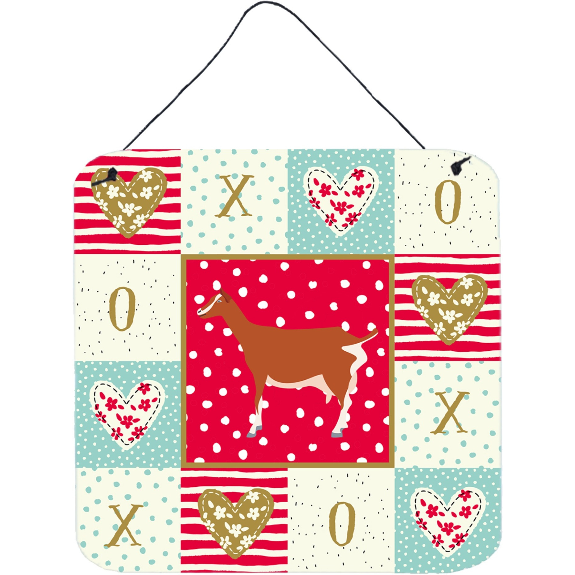 &quotCaroline's Treasures Toggenburger Goat Love Door Hanging Prints wall-decor, Multicolor"