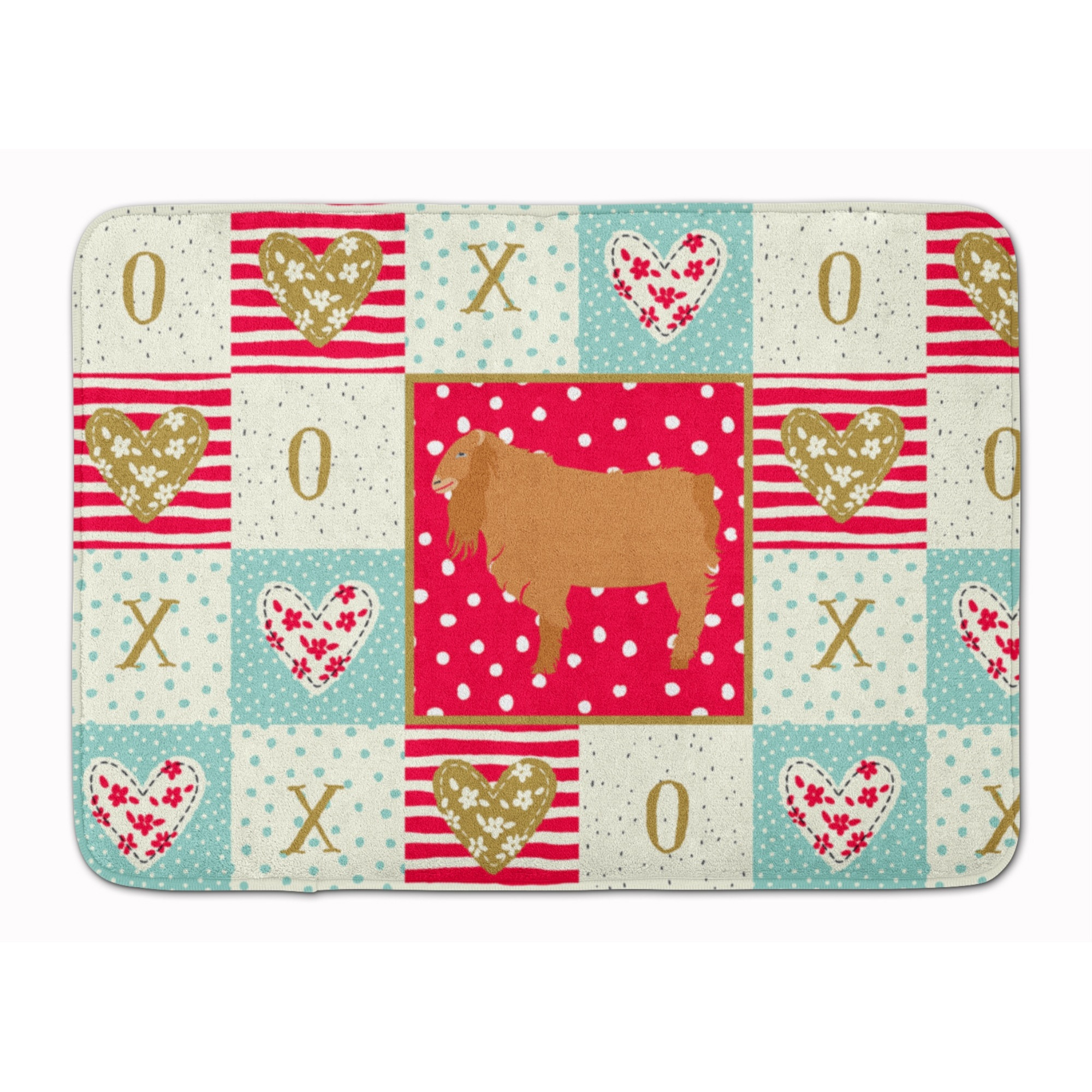 &quotCaroline's Treasures American Lamancha Goat Love Machine Washable Memory Foam Mat doormats, Multicolor"